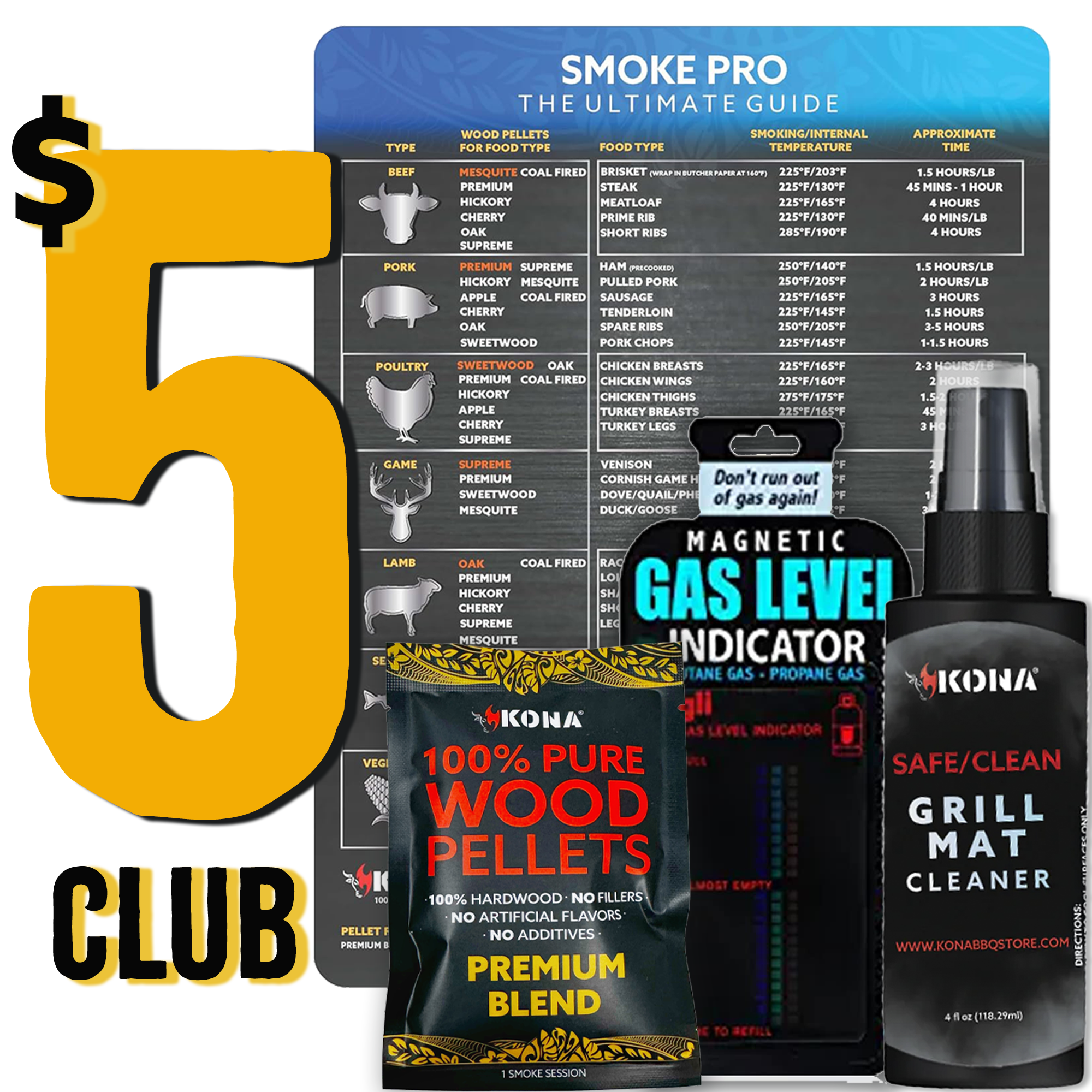 $5 Buck Club - Kona Smoker Pro Magnet