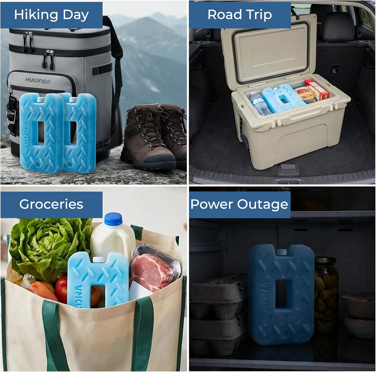 Blue Heavy Duty Ice Pack for Coolers - 2 lb.