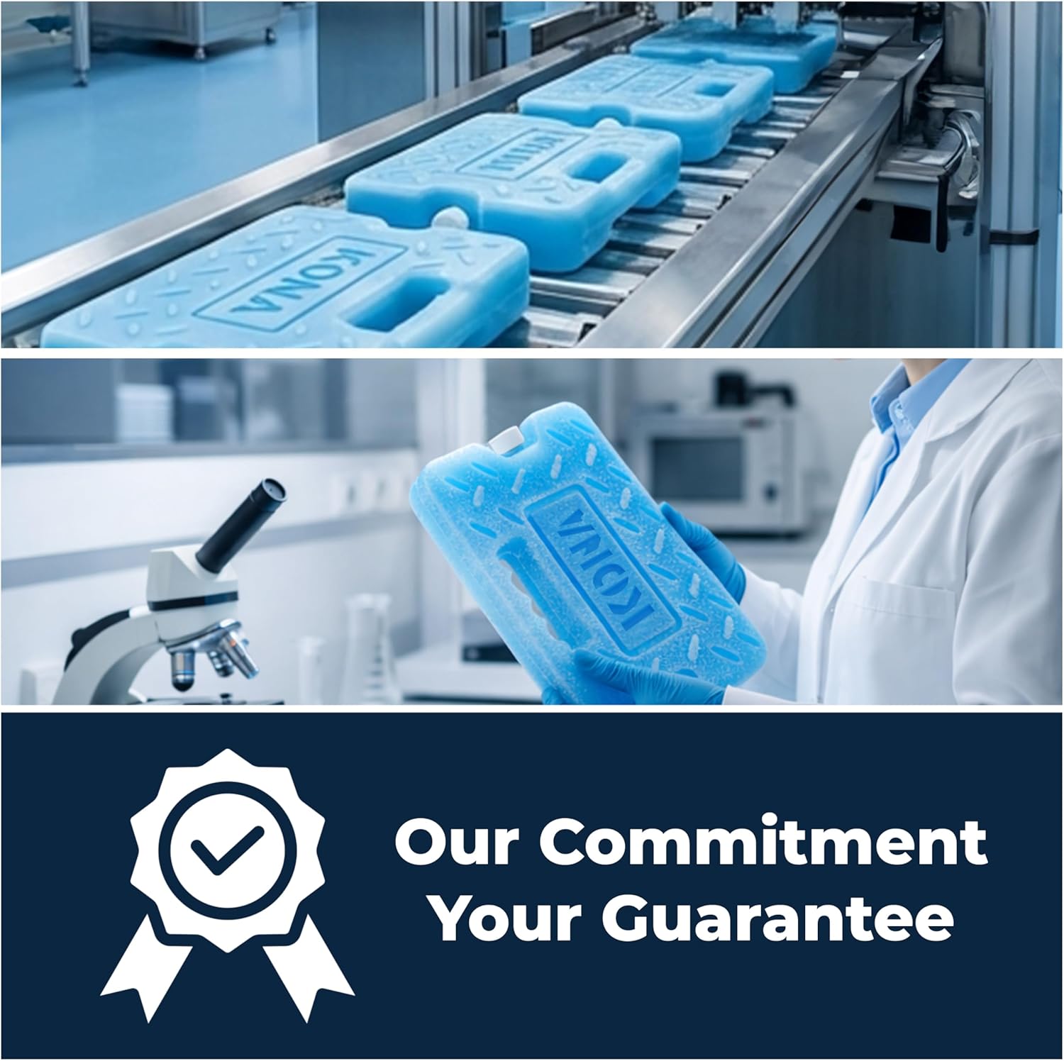 Blue XL Heavy Duty Ice Pack for Coolers - 4 lb.