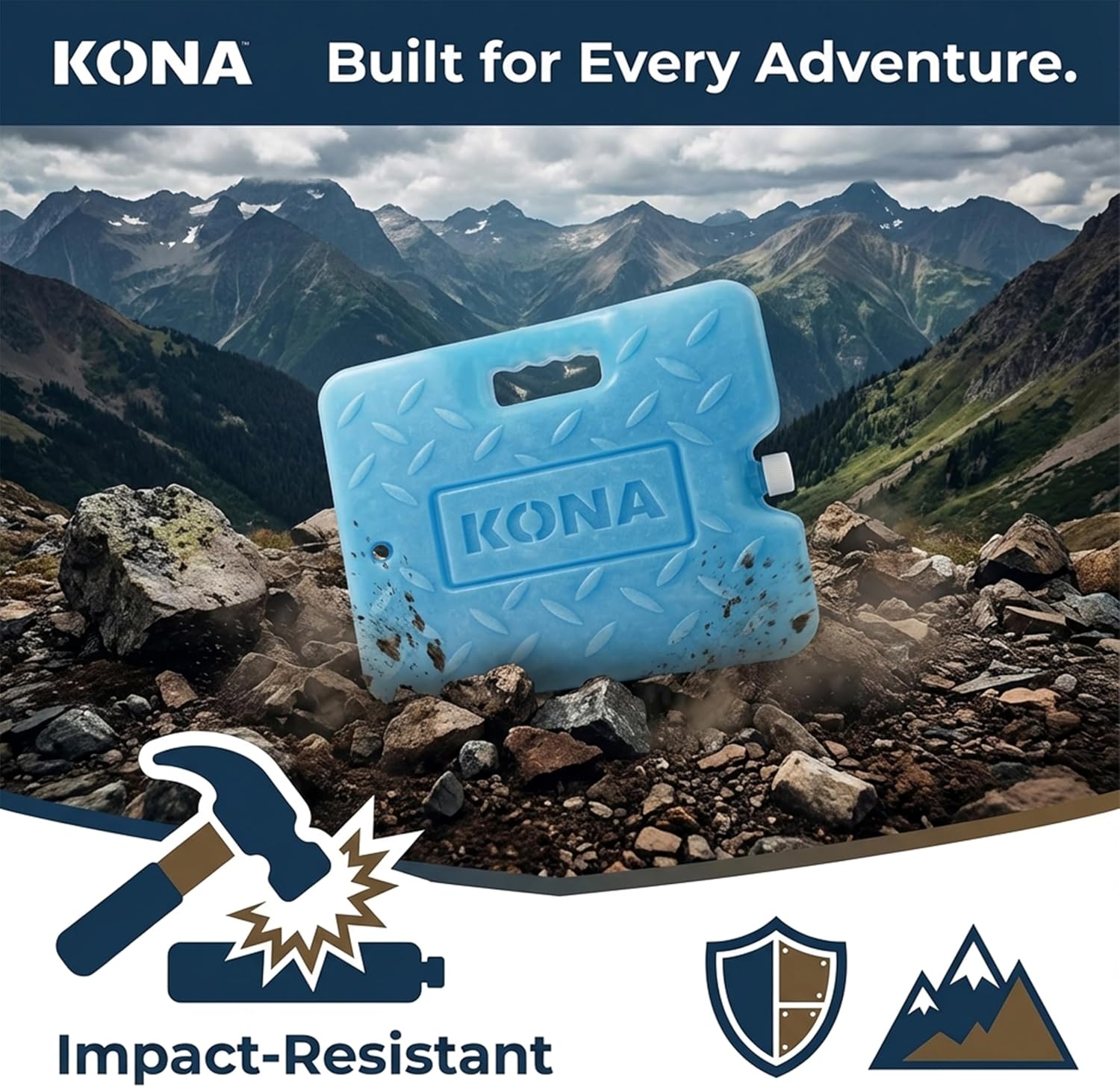 Blue XL Heavy Duty Ice Pack for Coolers - 4 lb.