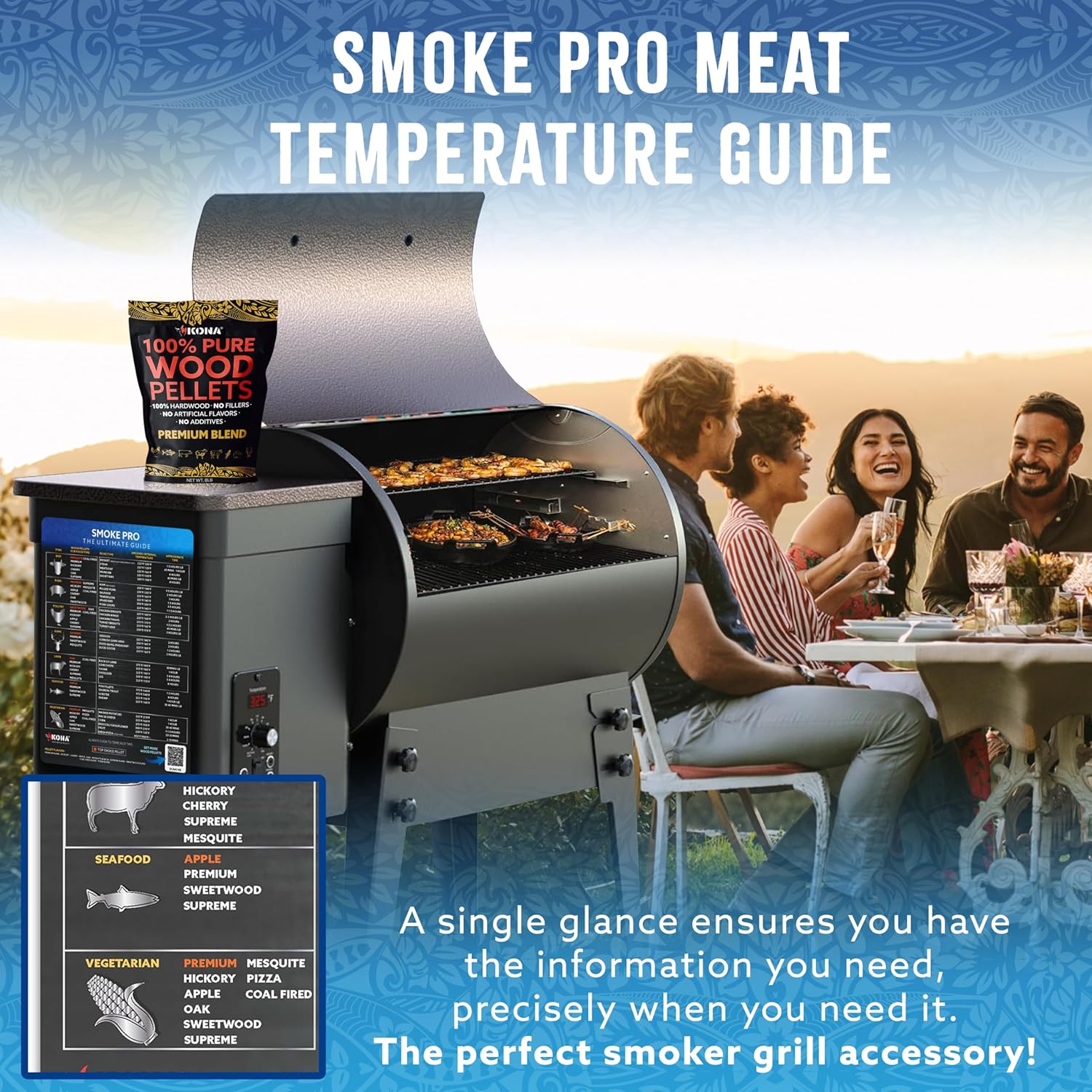 Magnetic Wood Pellet & Smoking Guide