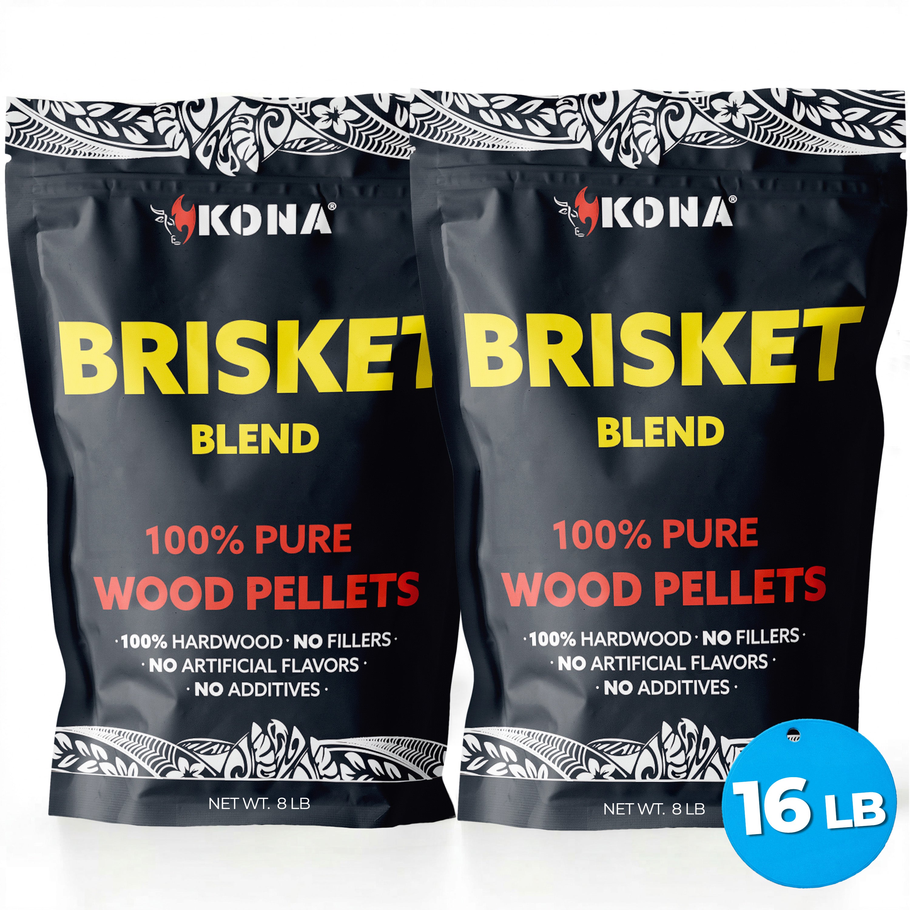 Kona Brisket Blend Wood Smoker Pellets for Ninja Woodfire Grill