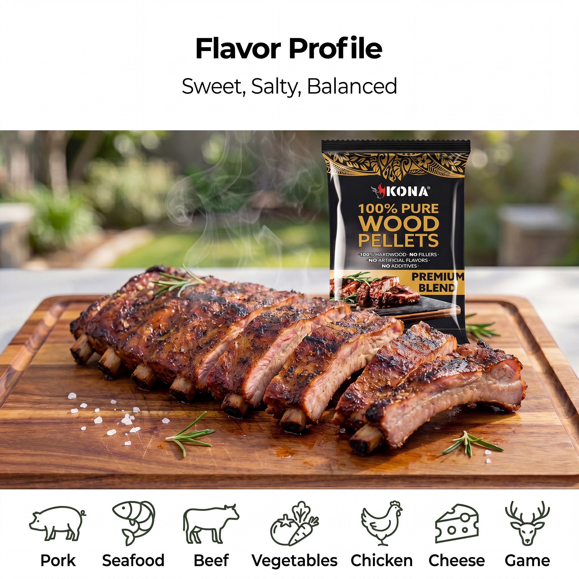 Kona Smoke Pods™ Premium Blend (24-Pack) for Ninja Woodfire Grill