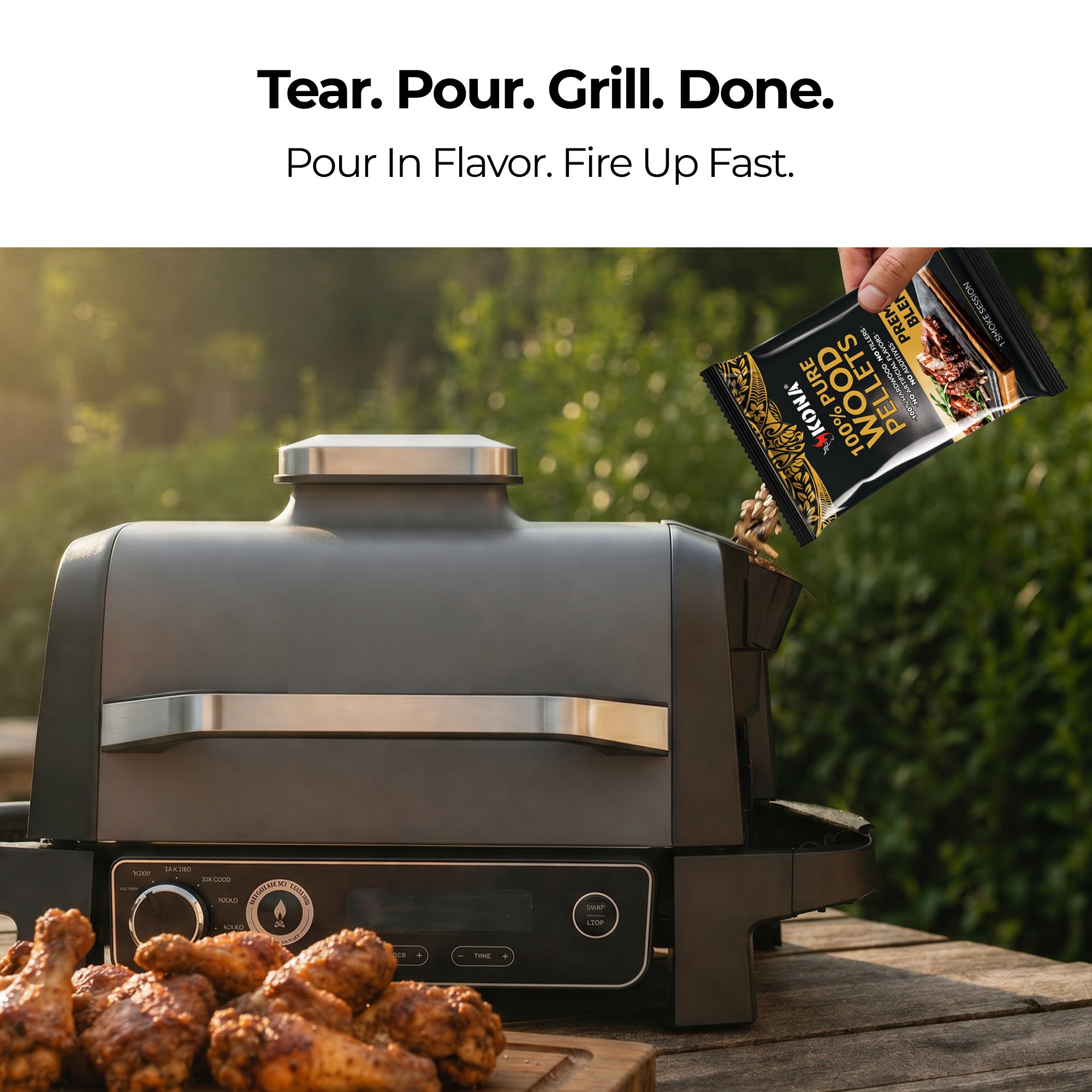 Kona Smoke Pods™ Premium Blend (24-Pack) for Ninja Woodfire Grill