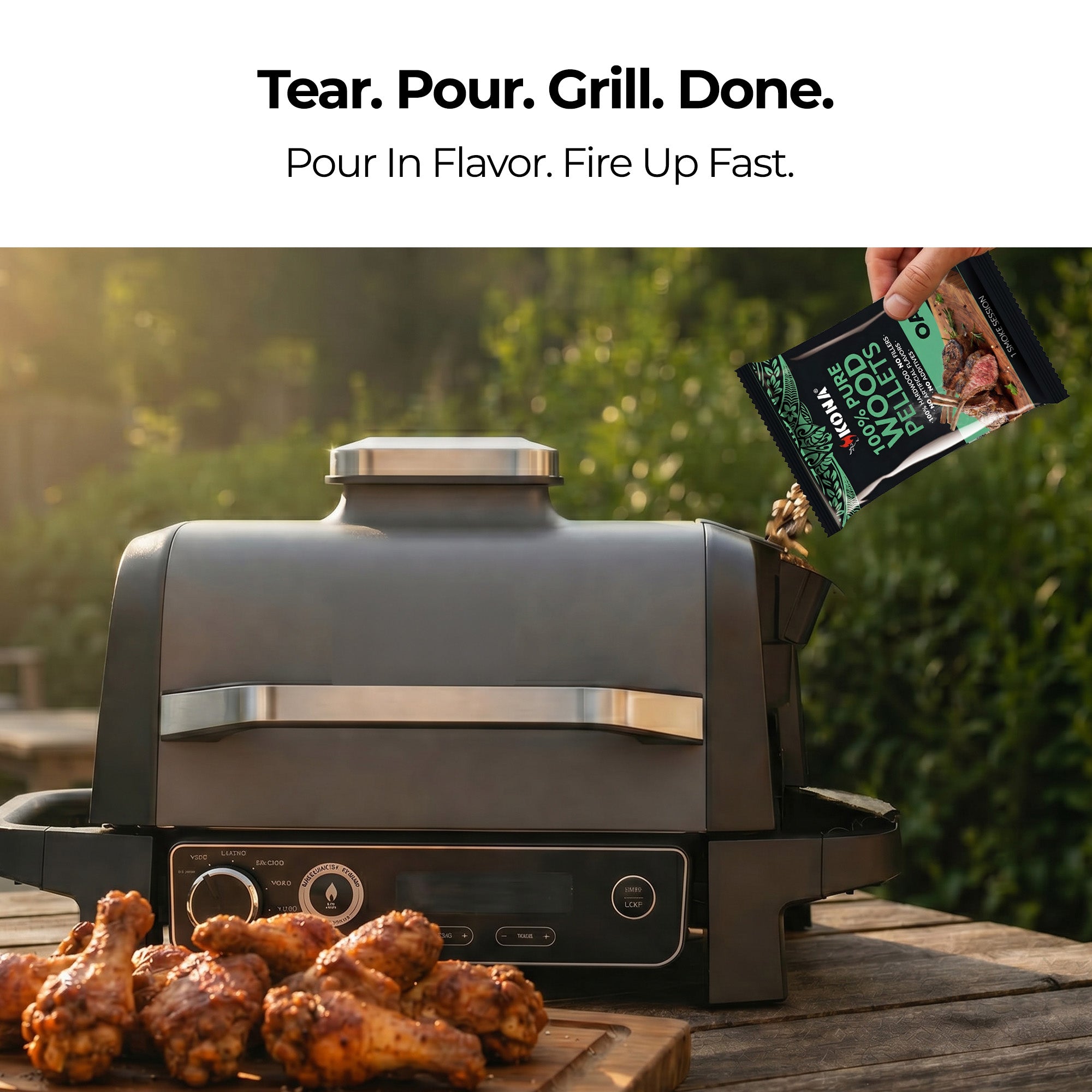 Kona Smoke Pods™ 100% Oak (24-Pack) for Ninja Woodfire Grill