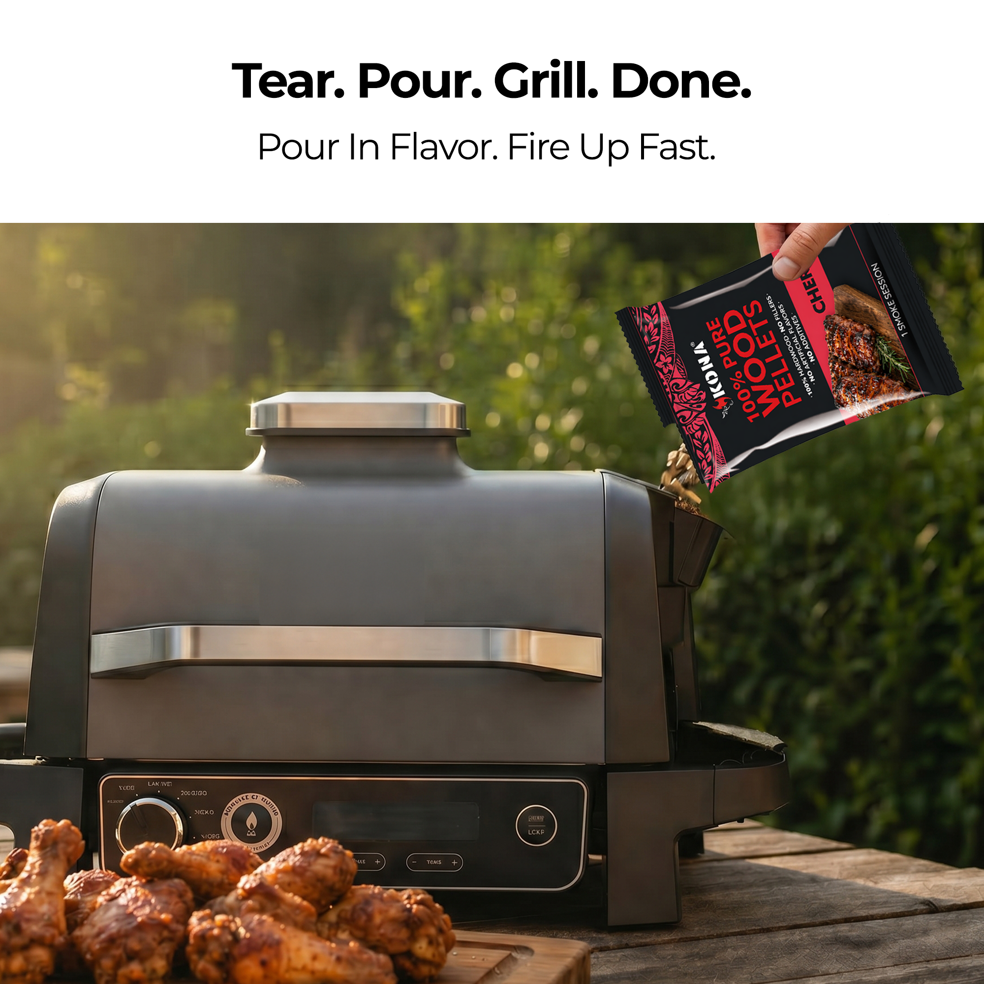 Kona Smoke Pods™ 100% Cherry (24-Pack) for Ninja Woodfire Grill