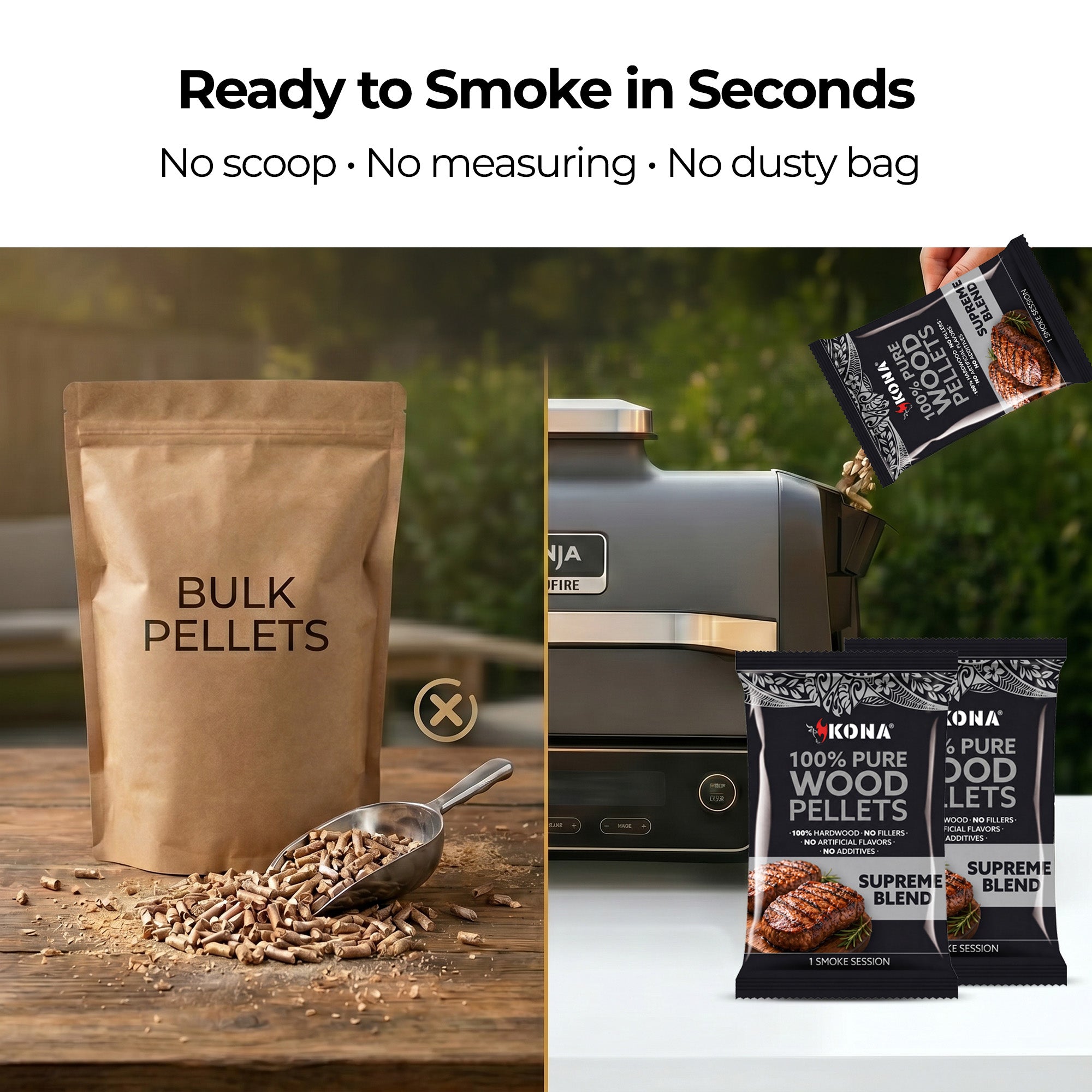Kona Smoke Pods™ Supreme Blend (24-Pack) for Ninja Woodfire Grill