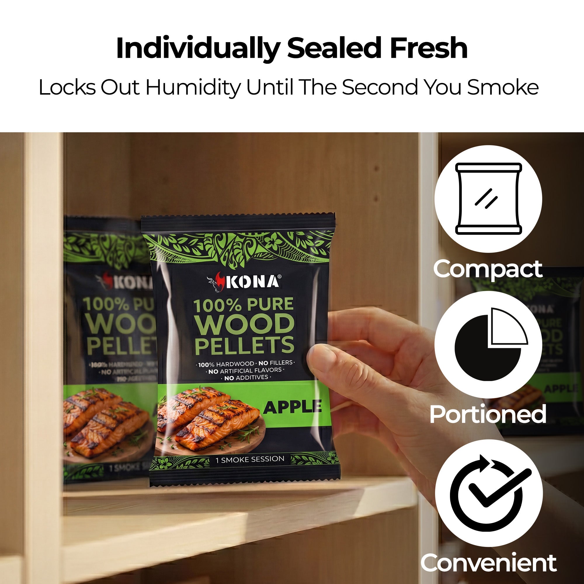 Kona Smoke Pods™ 100% Apple (24-Pack) for Ninja Woodfire Grill