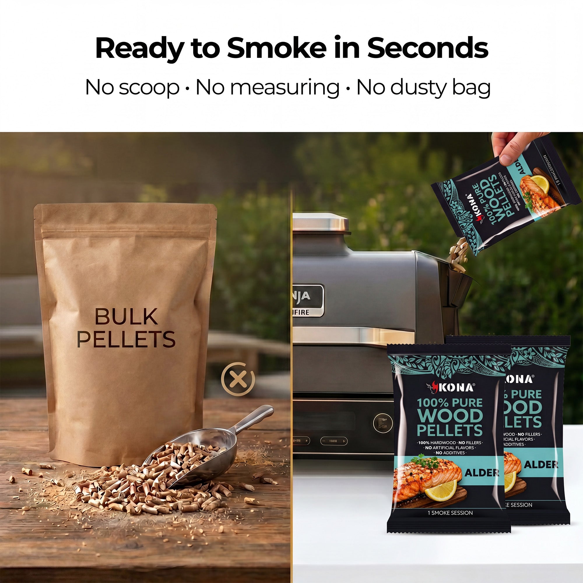 Kona Smoke Pods™ Alder Blend (24-Pack) for Ninja Woodfire Grill