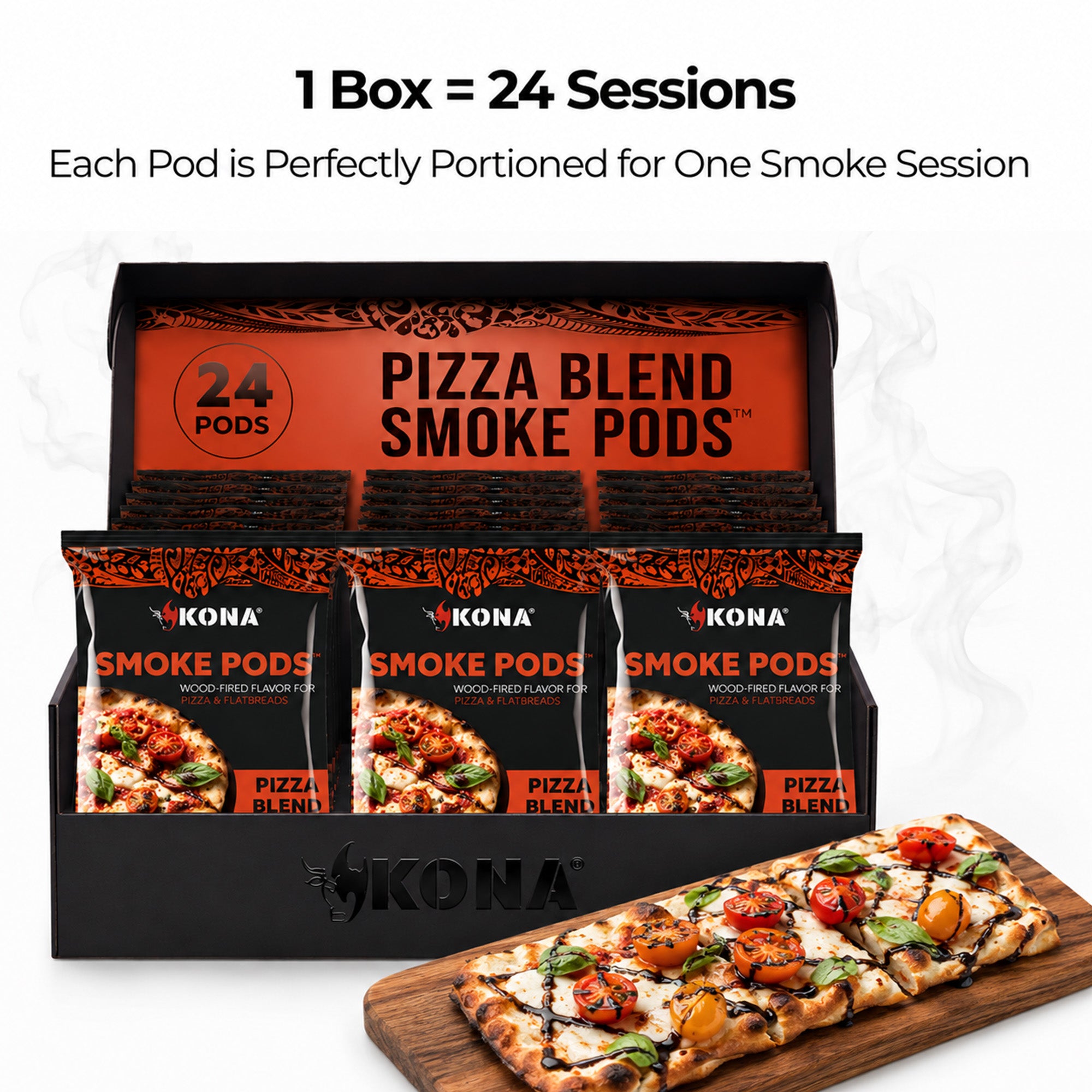 Kona Smoke Pods™ Pizza Blend (24-Pack) for Ninja Woodfire Grill