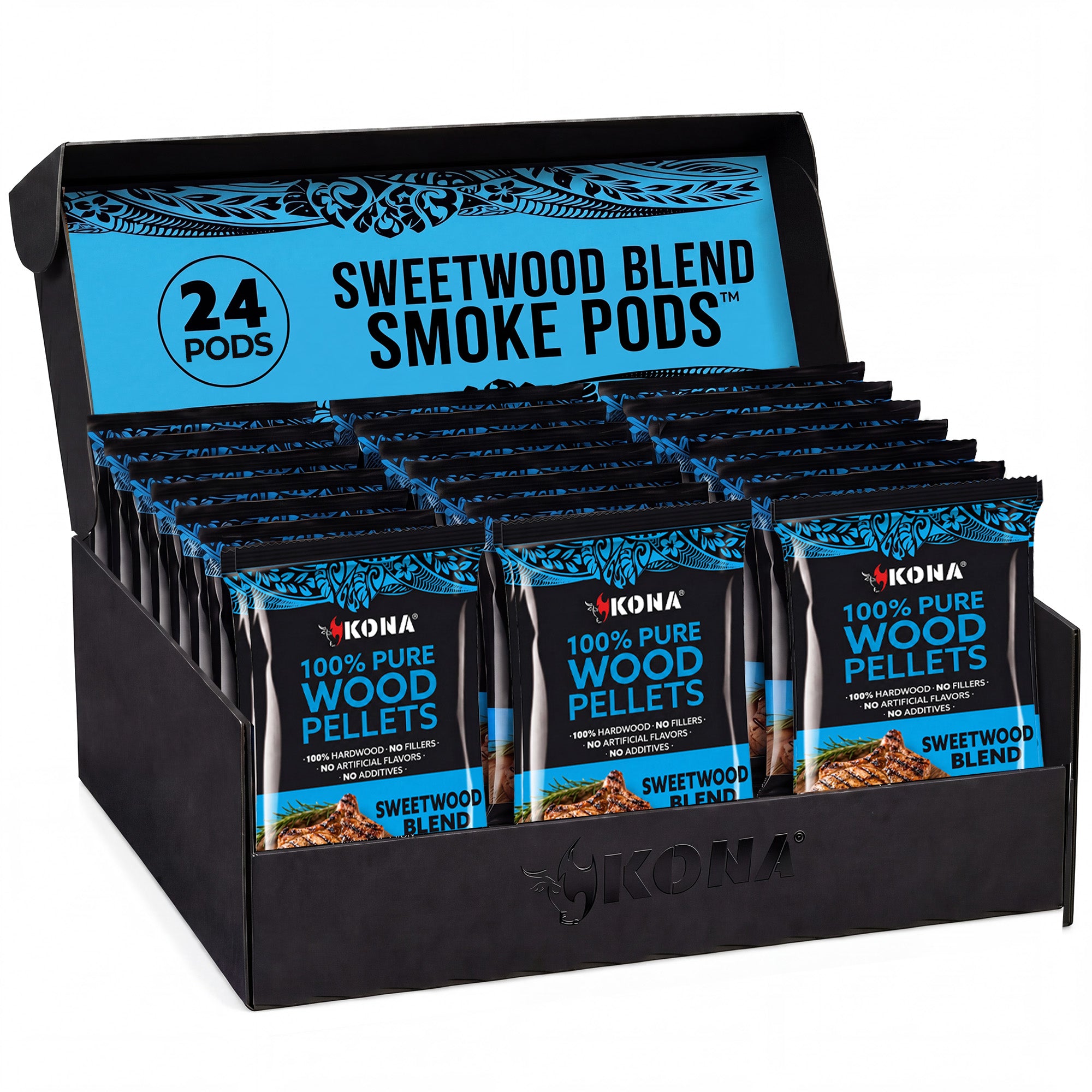 Kona Smoke Pods™ Sweetwood Blend (24-Pack) for Ninja Woodfire Grill