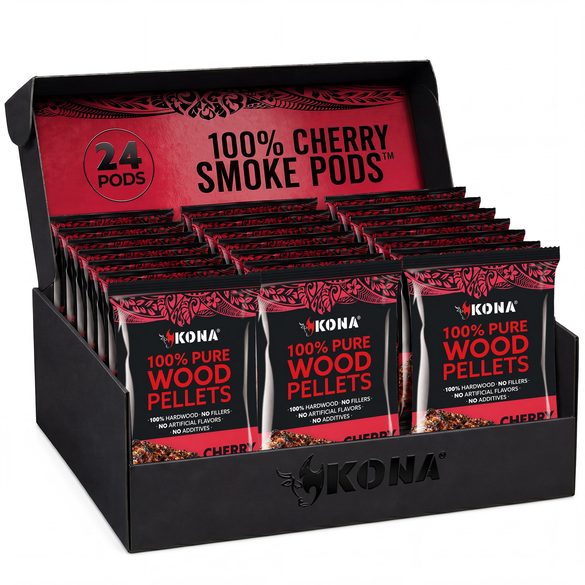 Kona Smoke Pods™ 100% Cherry (24-Pack) for Ninja Woodfire Grill