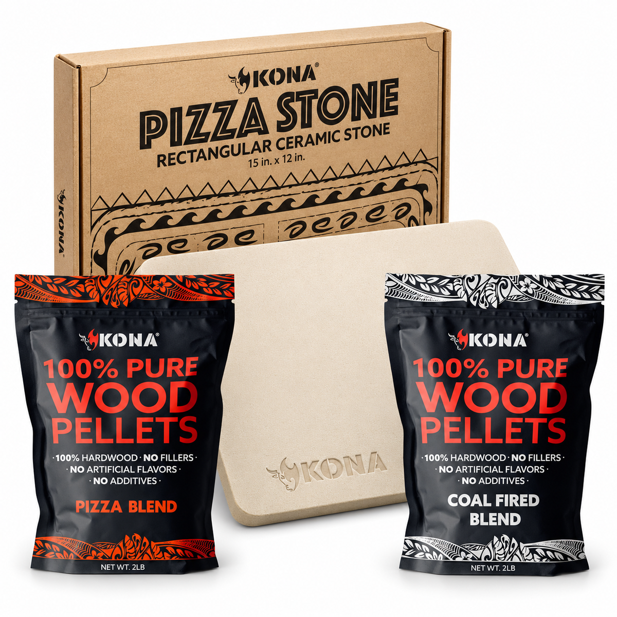 Pizza Night Kit - Smoker Pellets + Pizza Stone