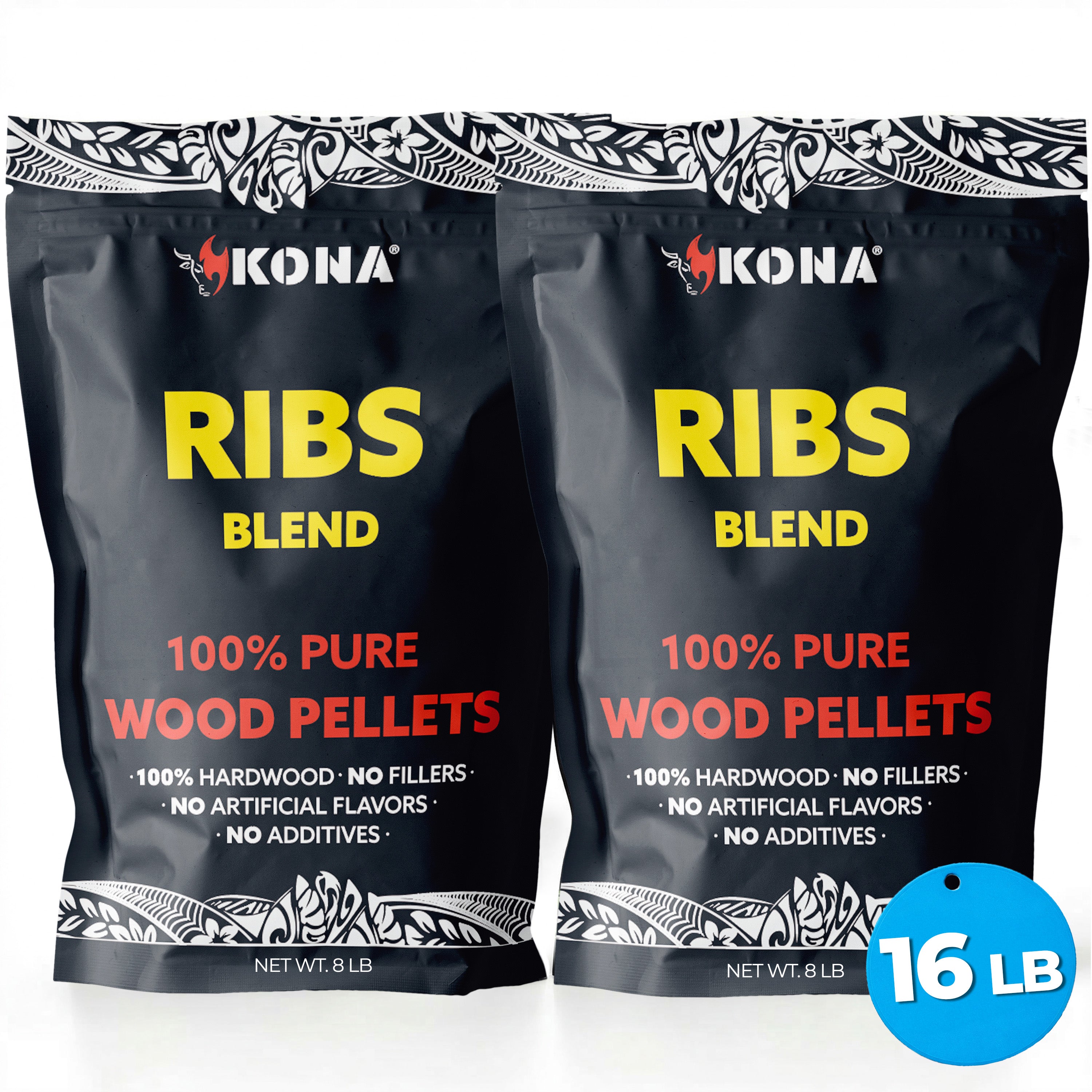 Kona Ribs Blend Wood Smoker Pellets for Ninja Woodfire Grill