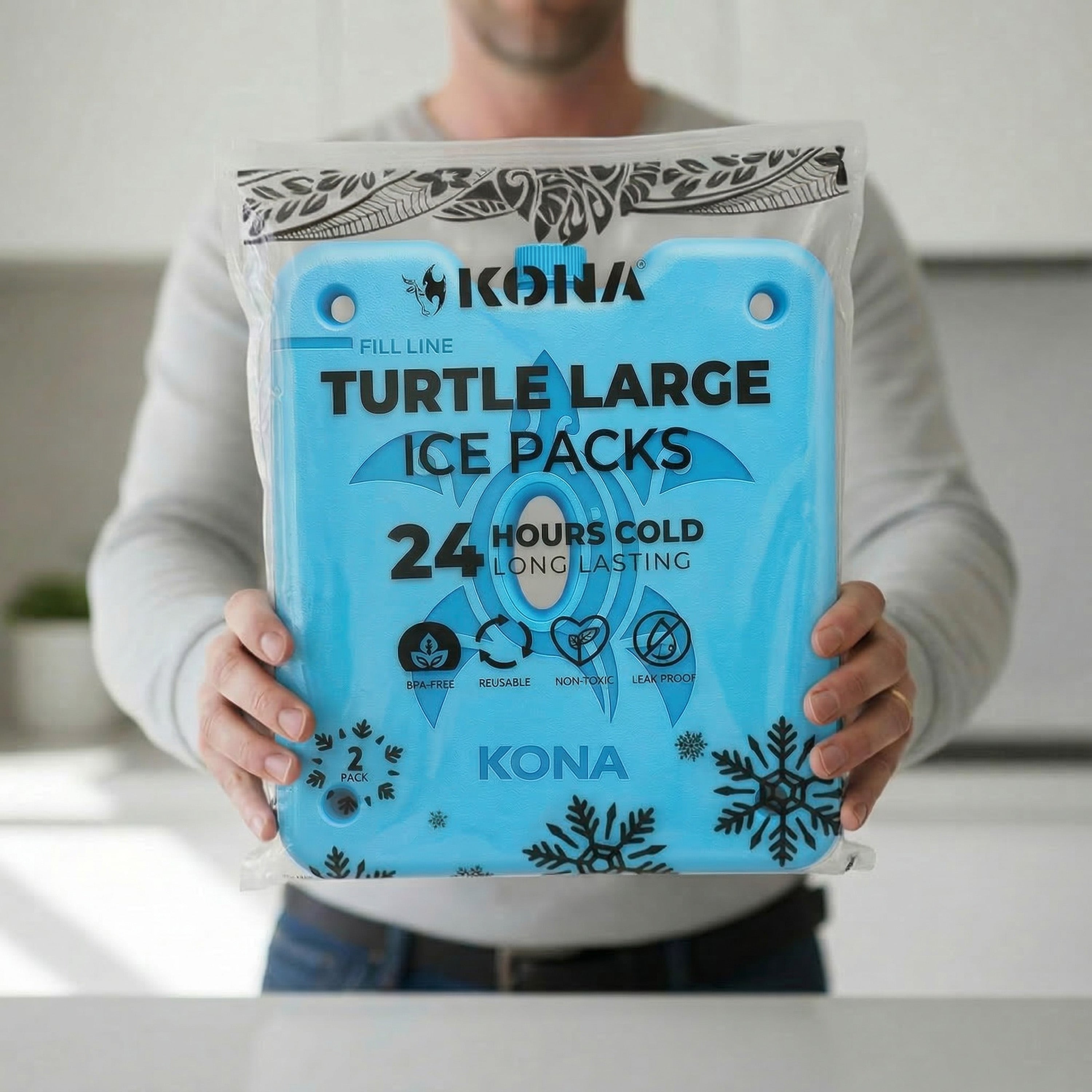 XL Cooler Ice Packs – Unique Turtle Design