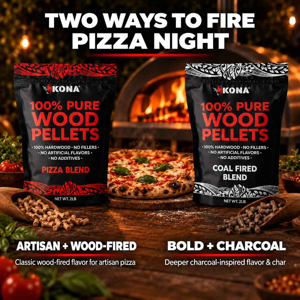 Pizza Night Kit - Smoker Pellets + Pizza Stone