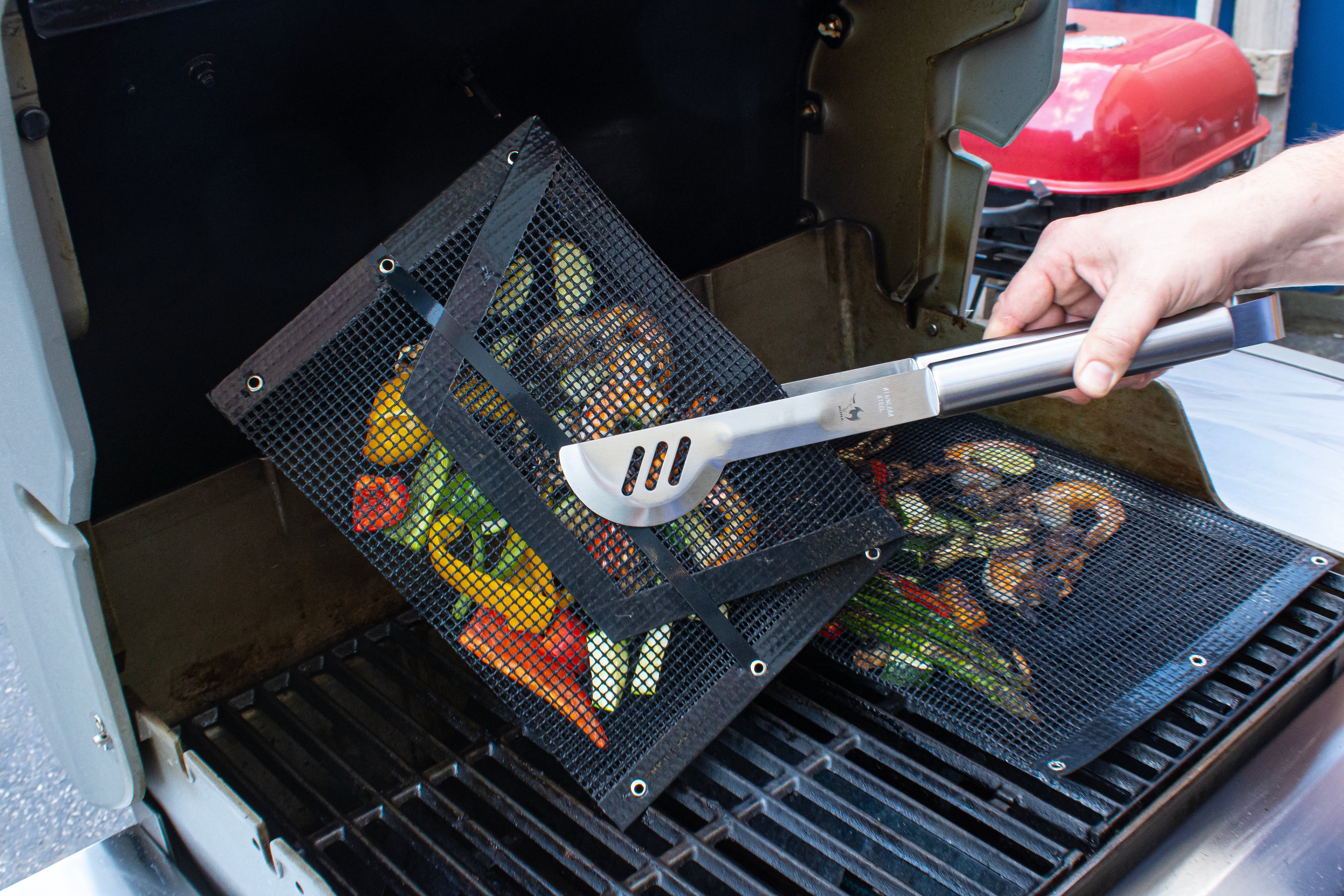 Mesh Easy Close Grill Bags (1 Large + 1 Medium)