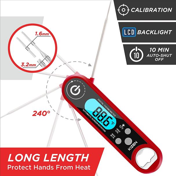 Instant Read Folding Meat Thermometer