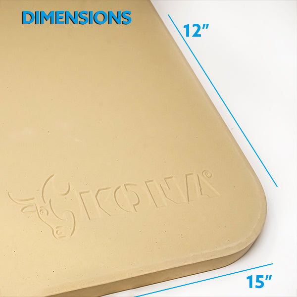 Kona Rectangle Cordierite Pizza Stone - 15"x12"