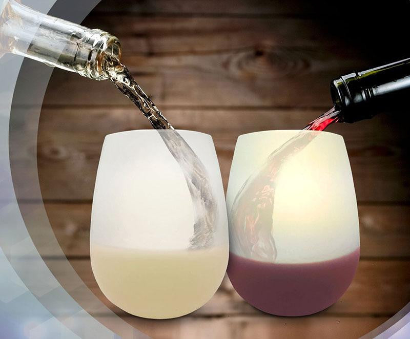 Unbreakable Traveling Silicone Wine Glass (2 Pack)