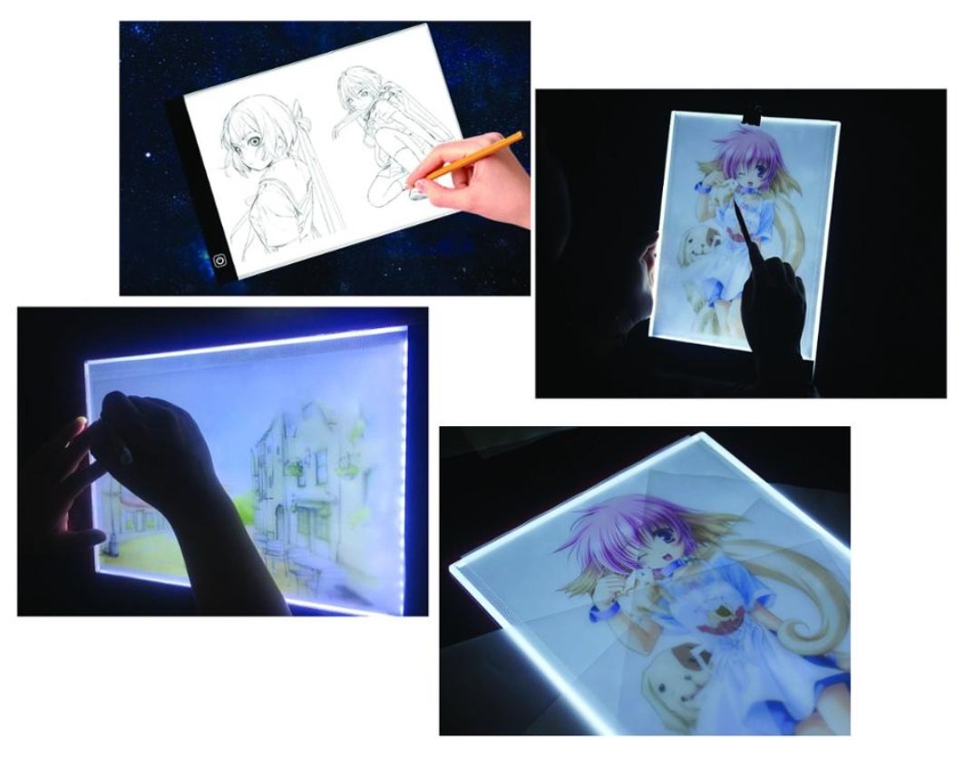 OPEN BOX Light Box for Tracing - A4 13x9 inch