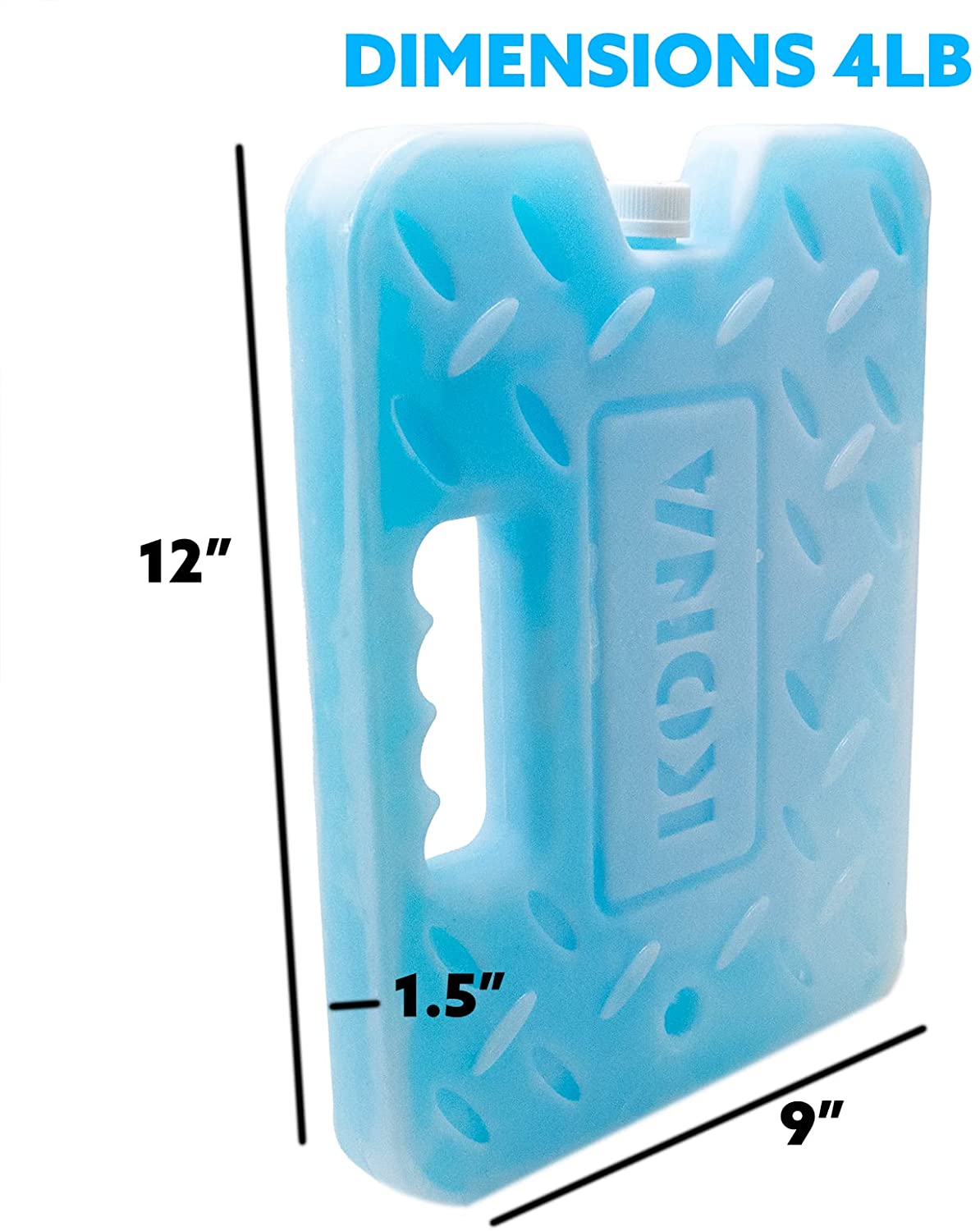 OPEN BOX: Blue Heavy Duty Ice Pack for Coolers - 4 lb.
