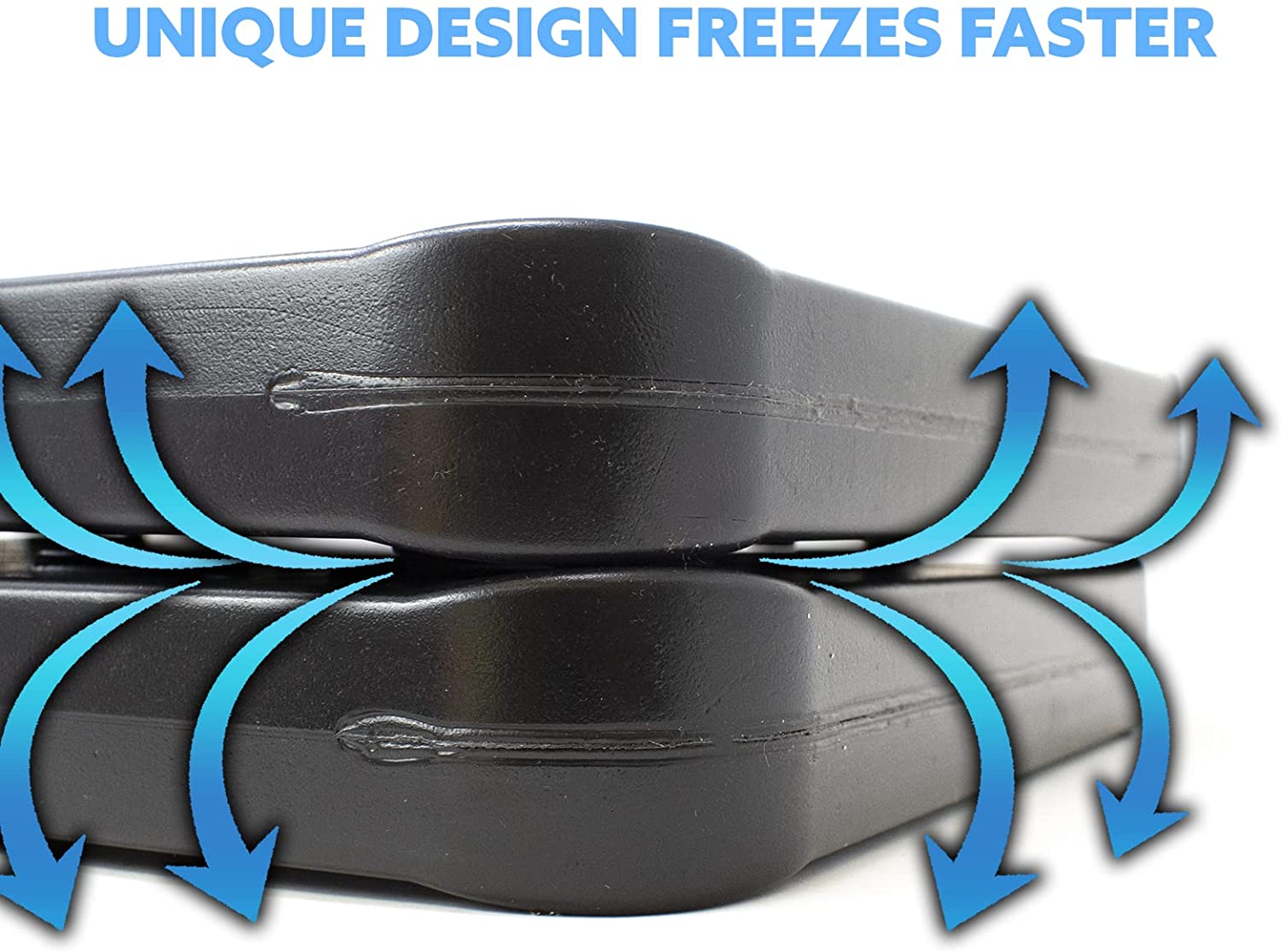 Black Heavy Duty Ice Pack for Coolers - 2 lb.