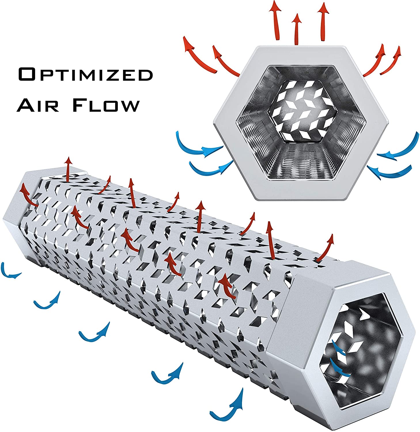 Wood Smoker Tube + 1 lb Premium Wood Smoker Pellets