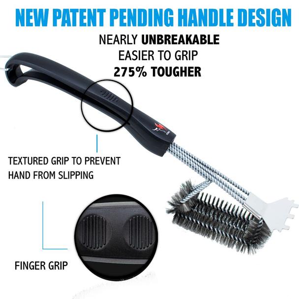 360 Clean Bristle Grill Brush - Speed Scraper