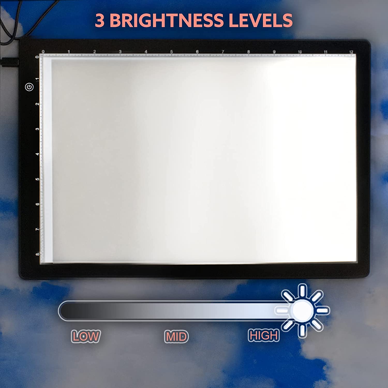 OPEN BOX Light Box for Tracing - A4 13x9 inch