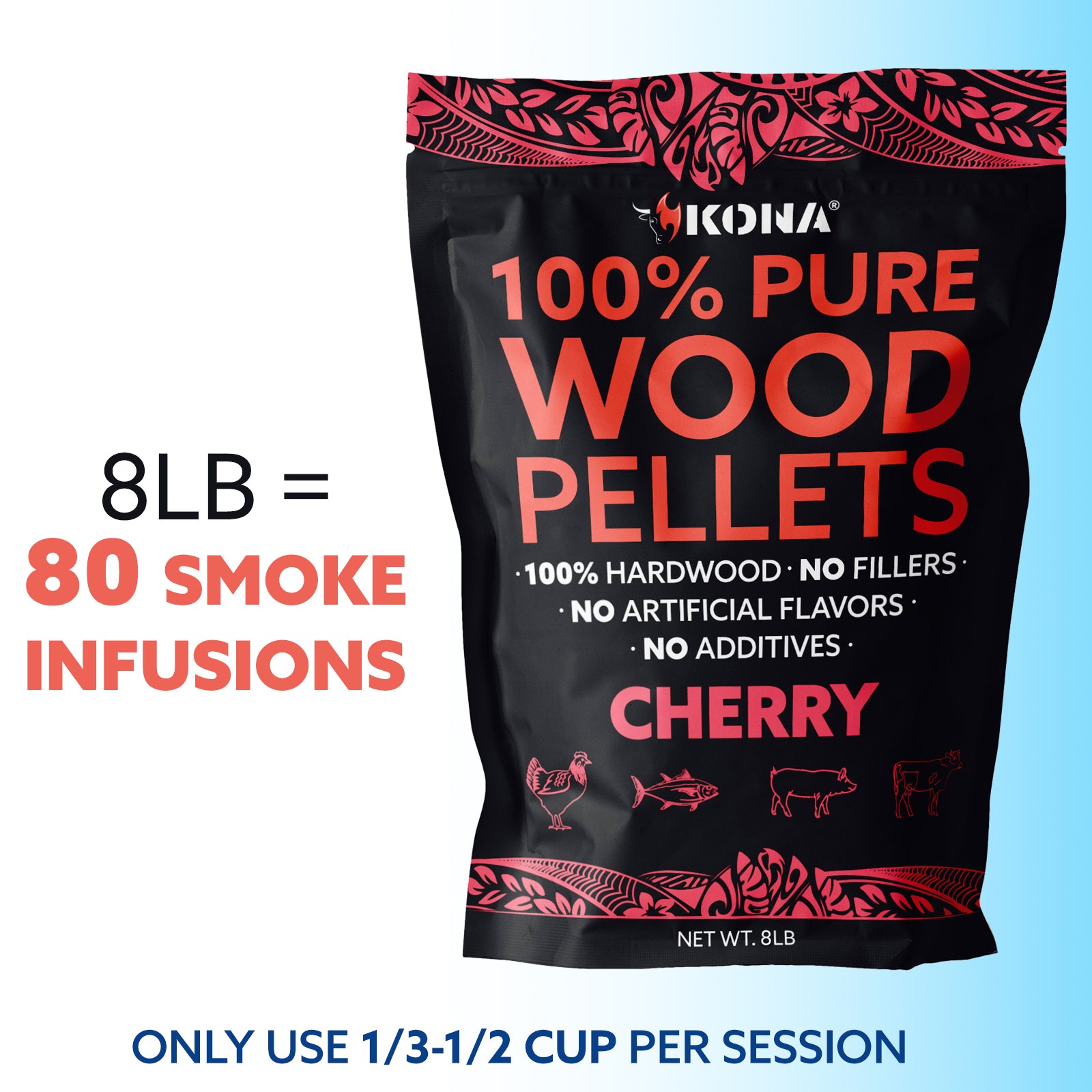 100% Cherry Wood Smoker Pellets
