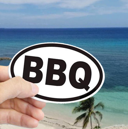 BBQ Vinyl Sticker - Waterproof, UV Resistant, Dishwasher Safe