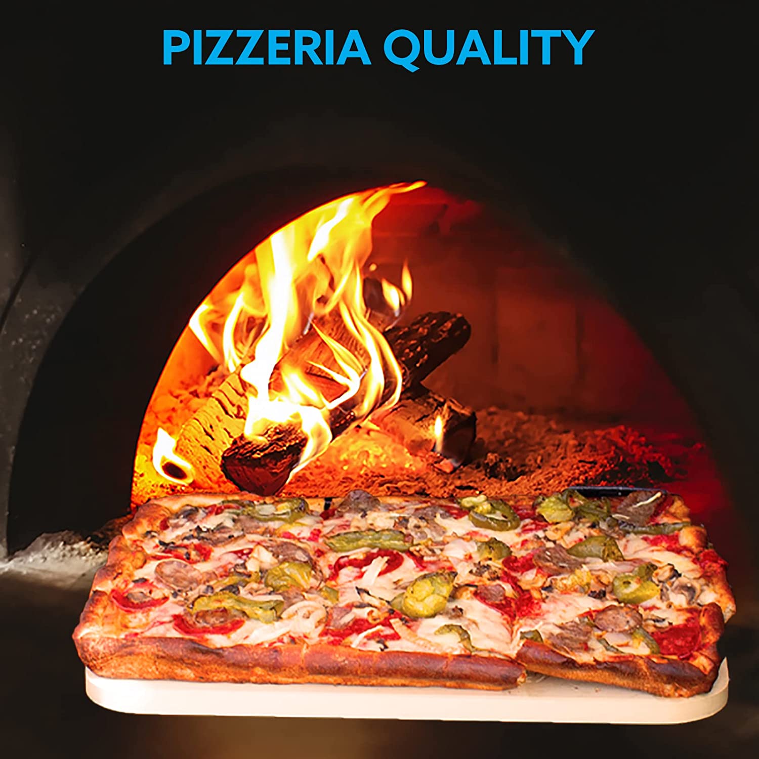 Kona Rectangle Cordierite Pizza Stone - 15"x12"