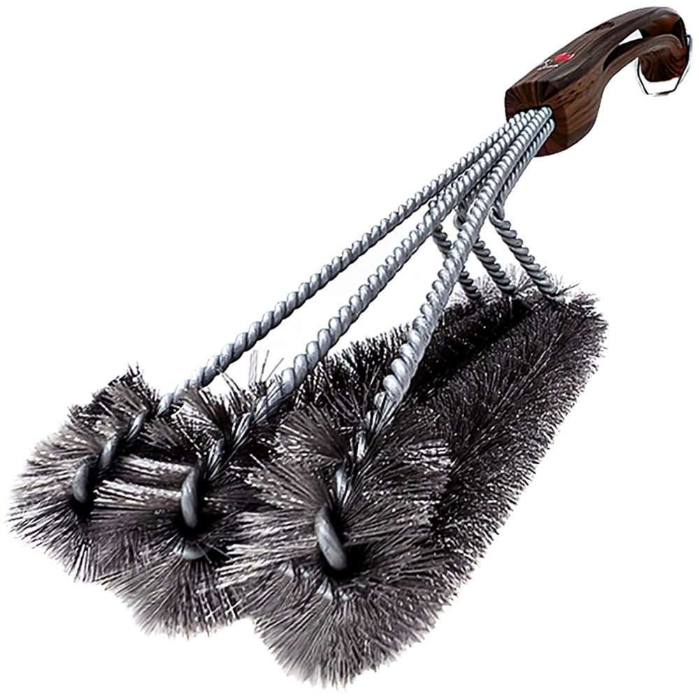 Grill Brush 360 Clean with Wood Grain Handle