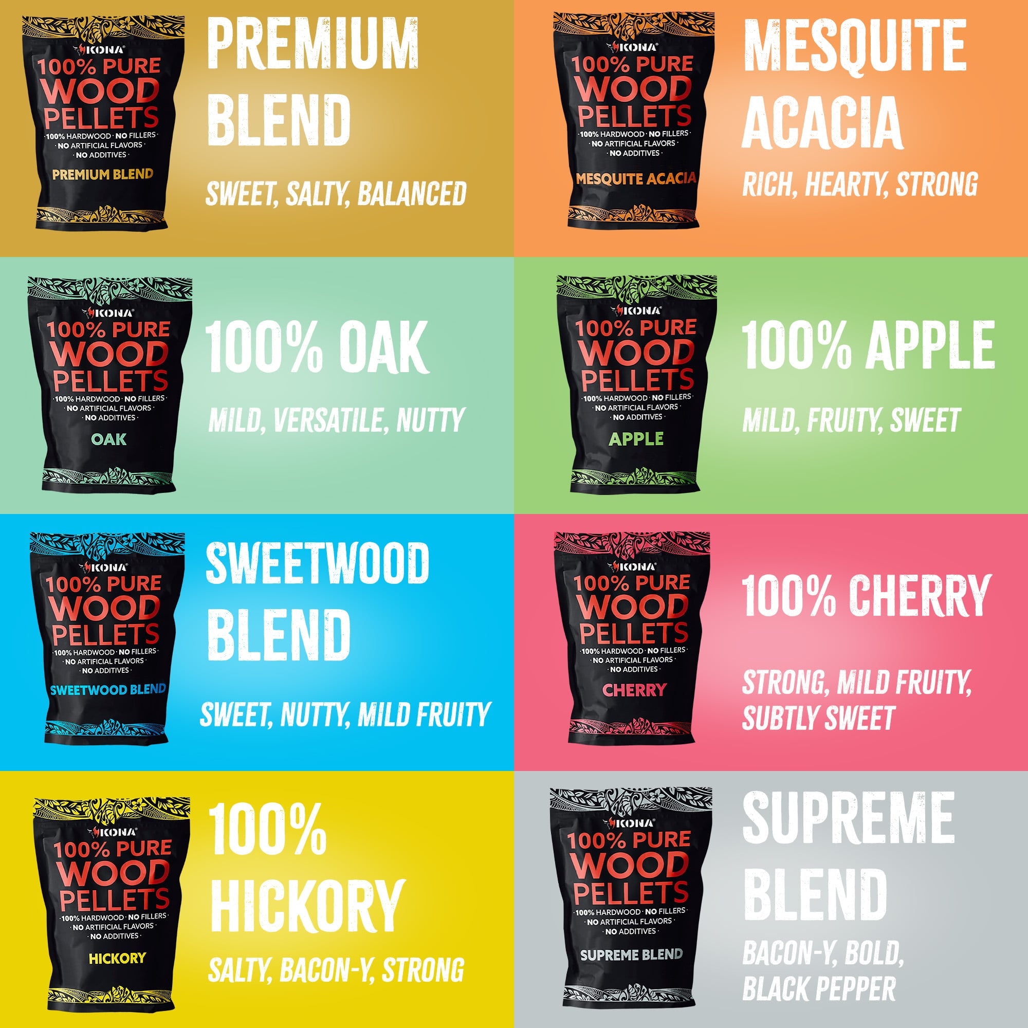 Hickory Blend Wood Smoker Pellets