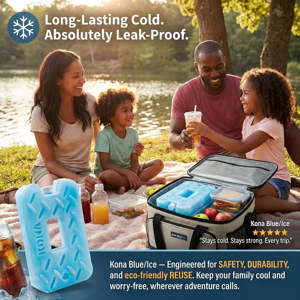 Blue Heavy Duty Ice Pack for Coolers - 2 lb.