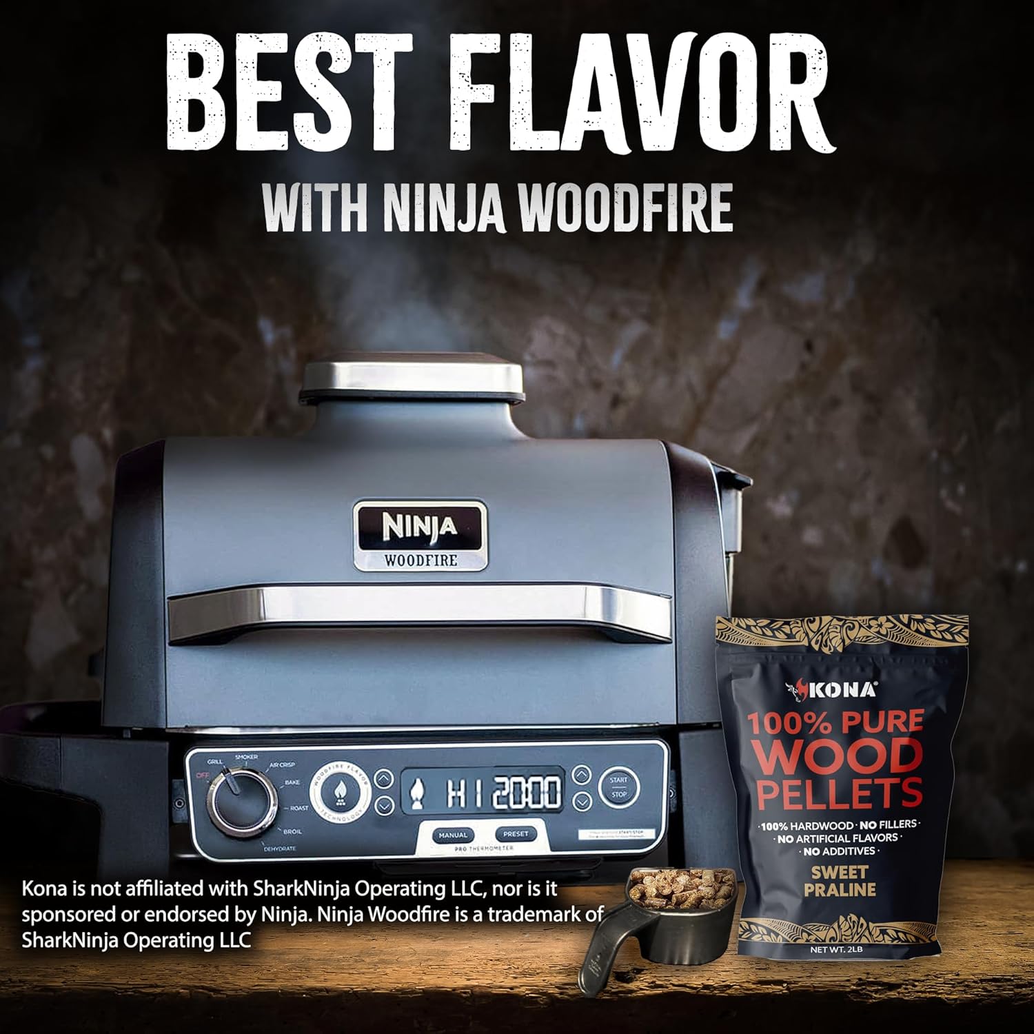 Kona Pecan Swet Praline Blend Wood Smoker Pellets