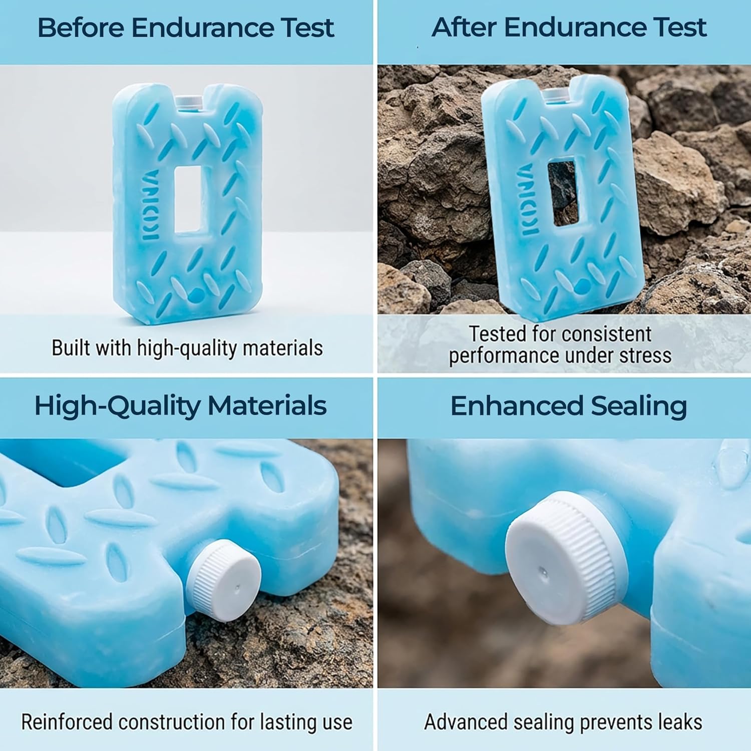 Blue Heavy Duty Ice Pack for Coolers - 2 lb.