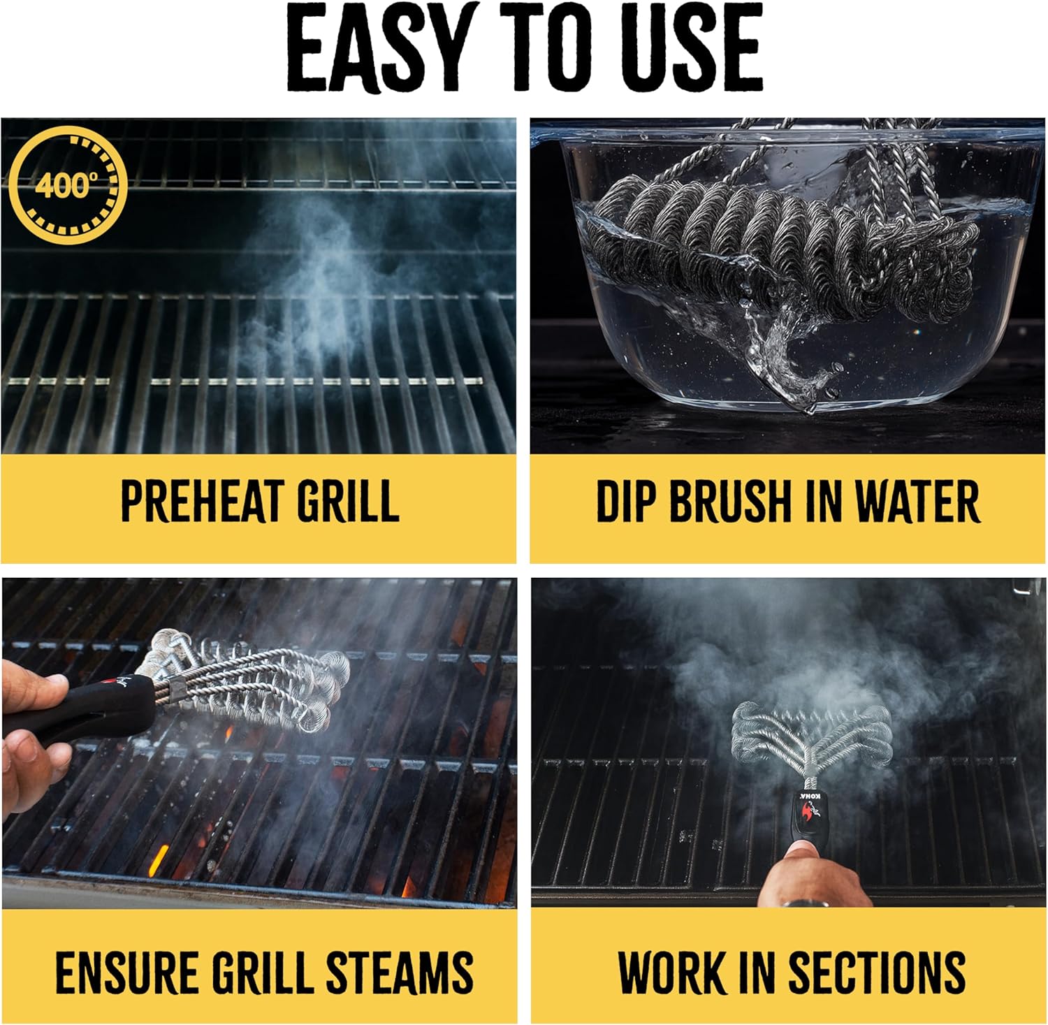 Safe/Clean Bristle Free Grill Brush