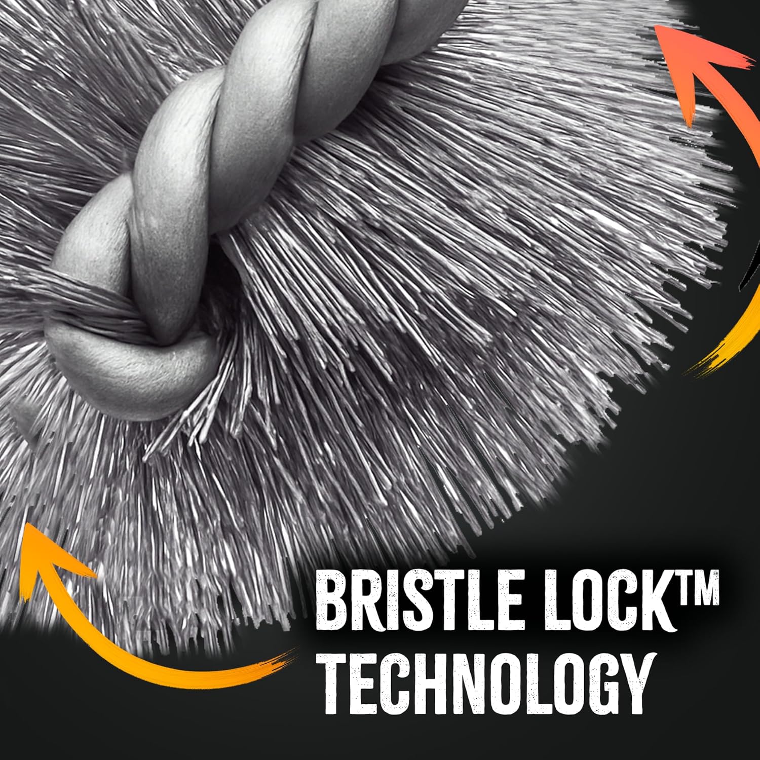 360 Clean Bristle Grill Brush with Black Handle