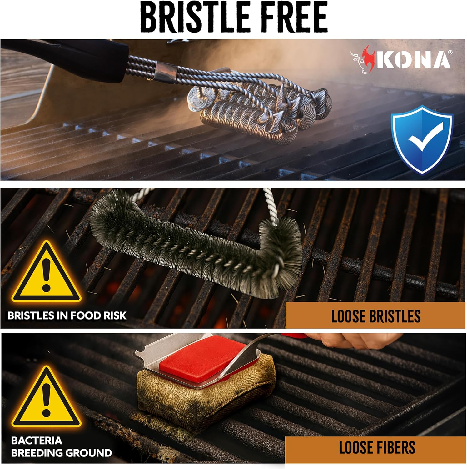 Safe/Clean Bristle Free Grill Brush