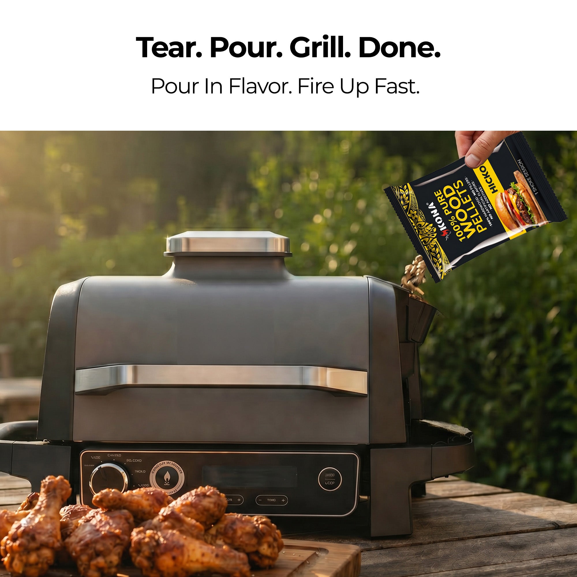 Kona Smoke Pods™ 100% Hickory (24-Pack) for Ninja Woodfire Grill