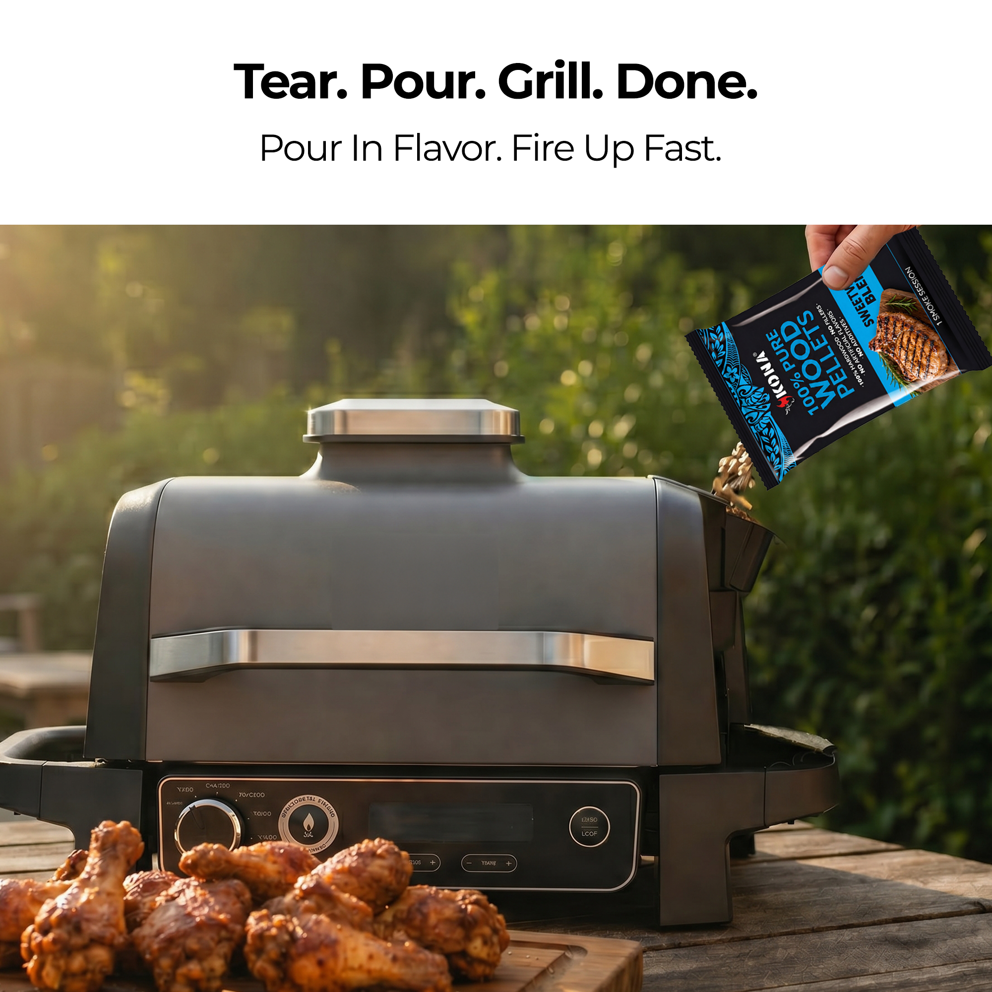 Kona Smoke Pods™ Sweetwood Blend (24-Pack) for Ninja Woodfire Grill