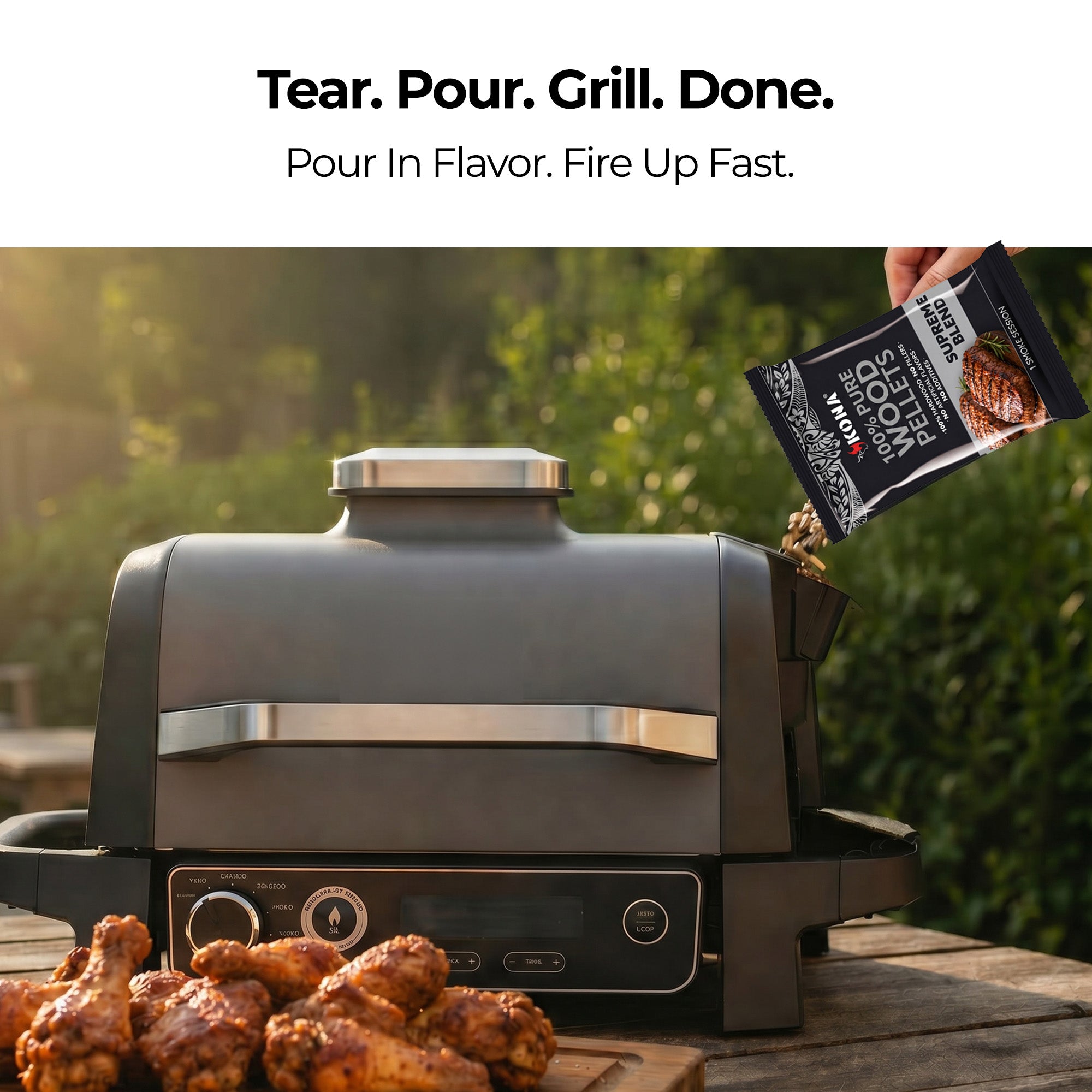 Kona Smoke Pods™ Supreme Blend (24-Pack) for Ninja Woodfire Grill
