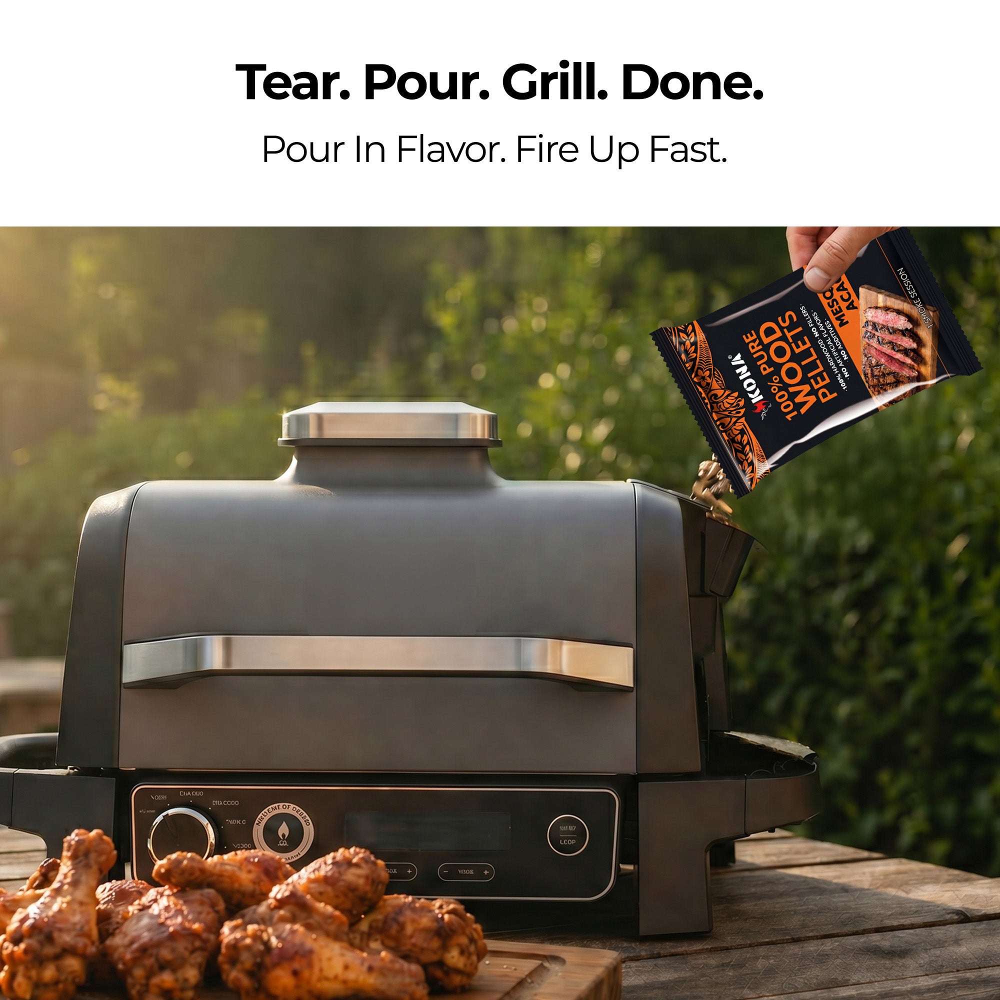 Kona Smoke Pods™ Mesquite Acacia (24-Pack) for Ninja Woodfire Grill