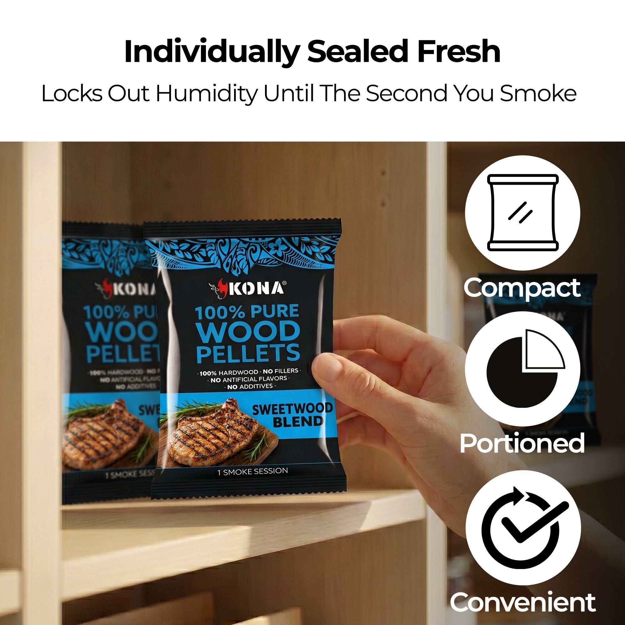 Kona Smoke Pods™ Sweetwood Blend (24-Pack) for Ninja Woodfire Grill