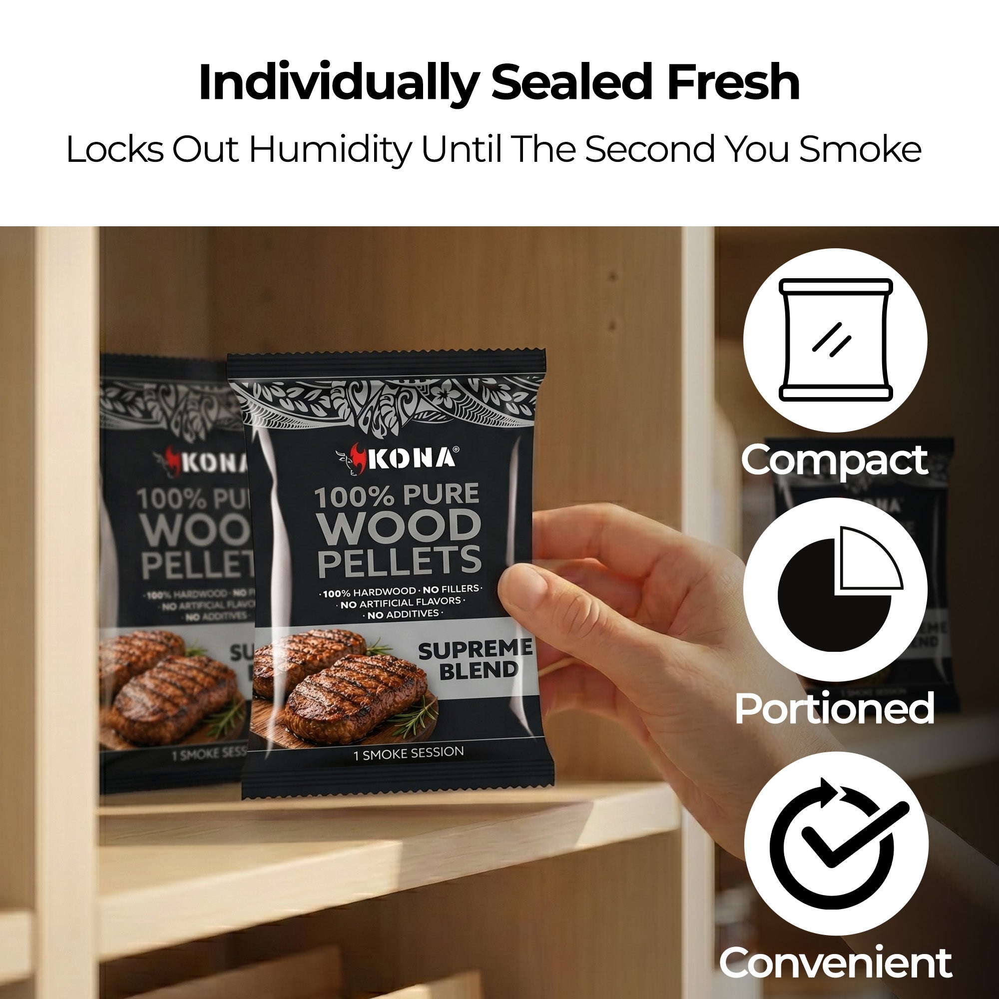 Kona Smoke Pods™ Supreme Blend (24-Pack) for Ninja Woodfire Grill