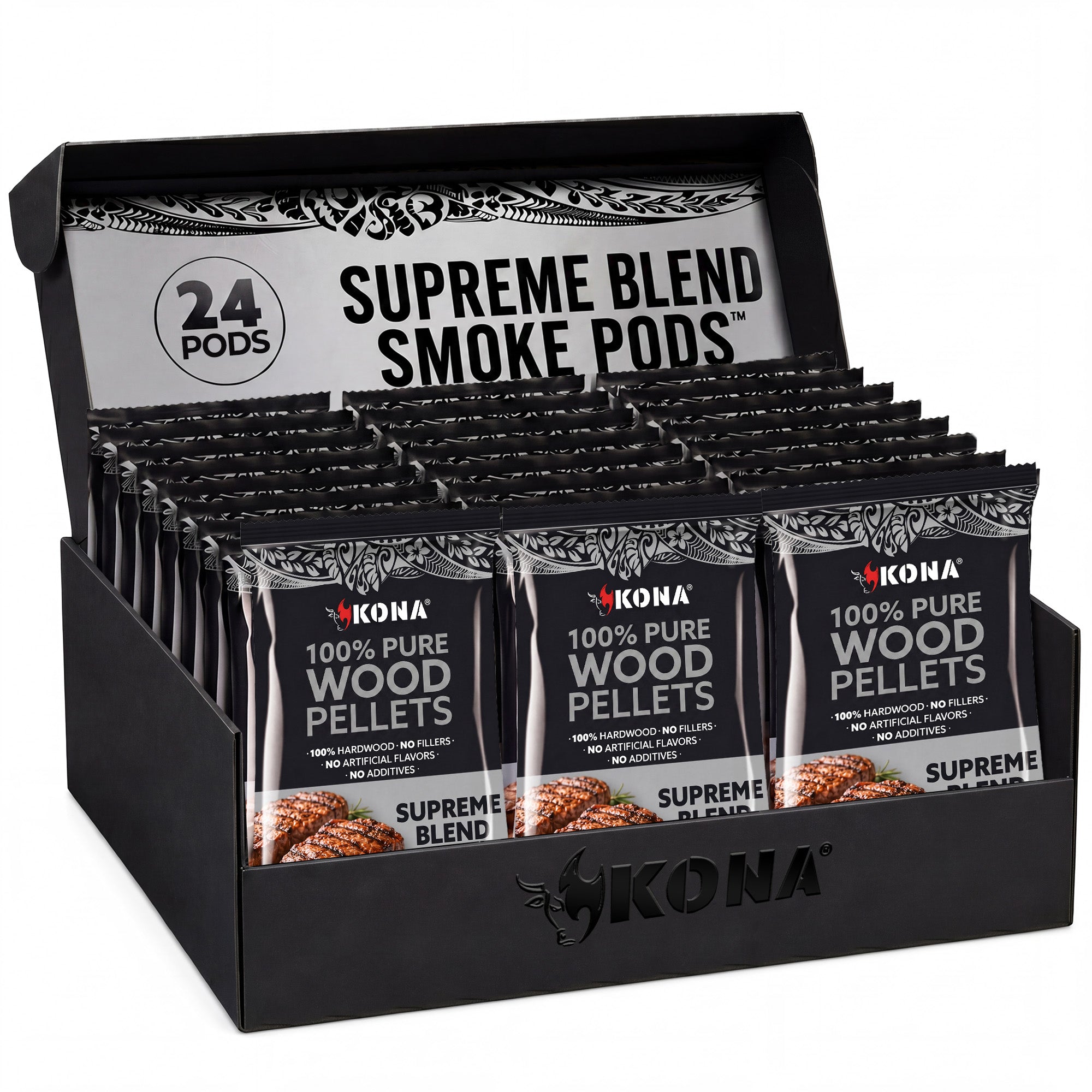 Kona Smoke Pods™ Supreme Blend (24-Pack) for Ninja Woodfire Grill