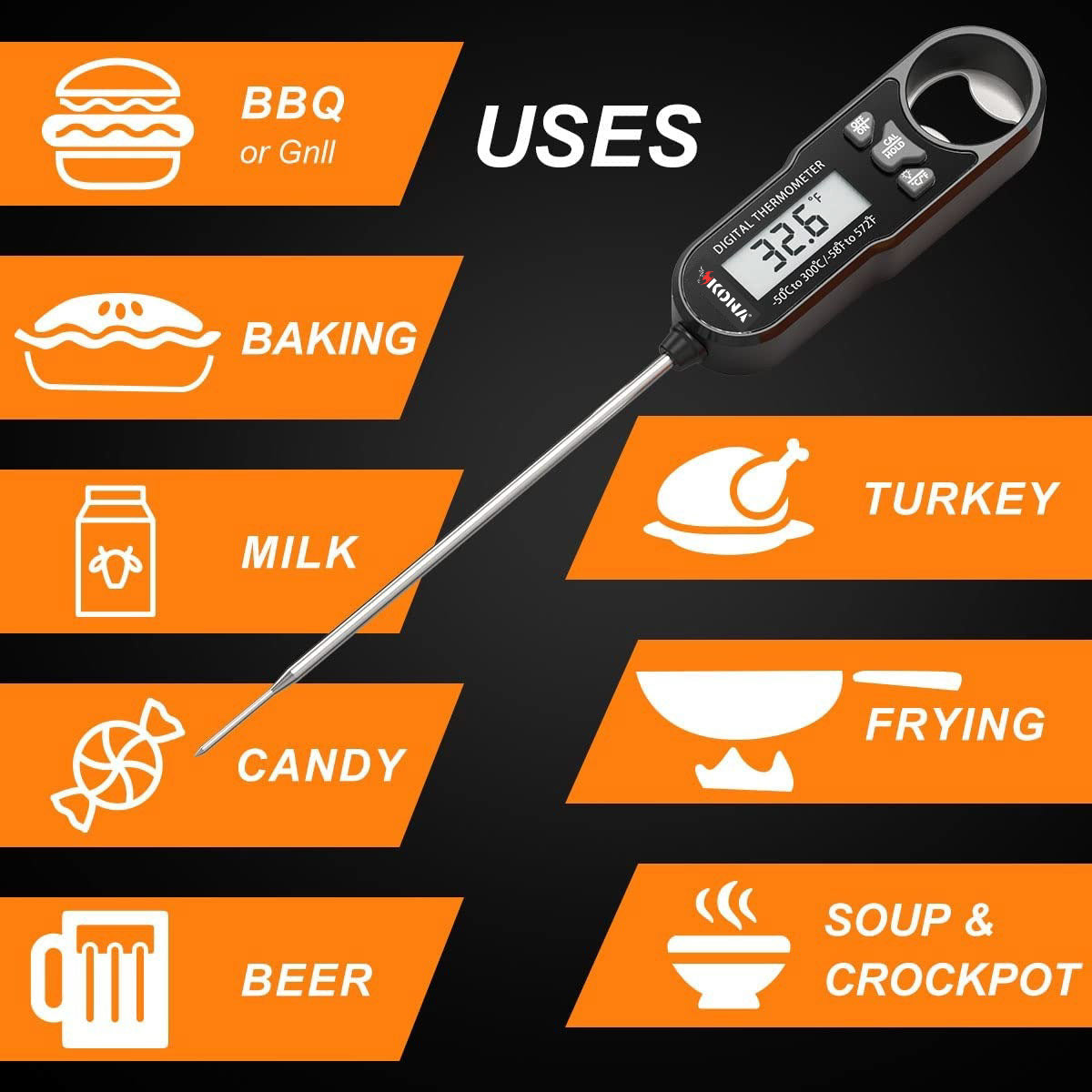 Digital Meat and Candy Thermometer