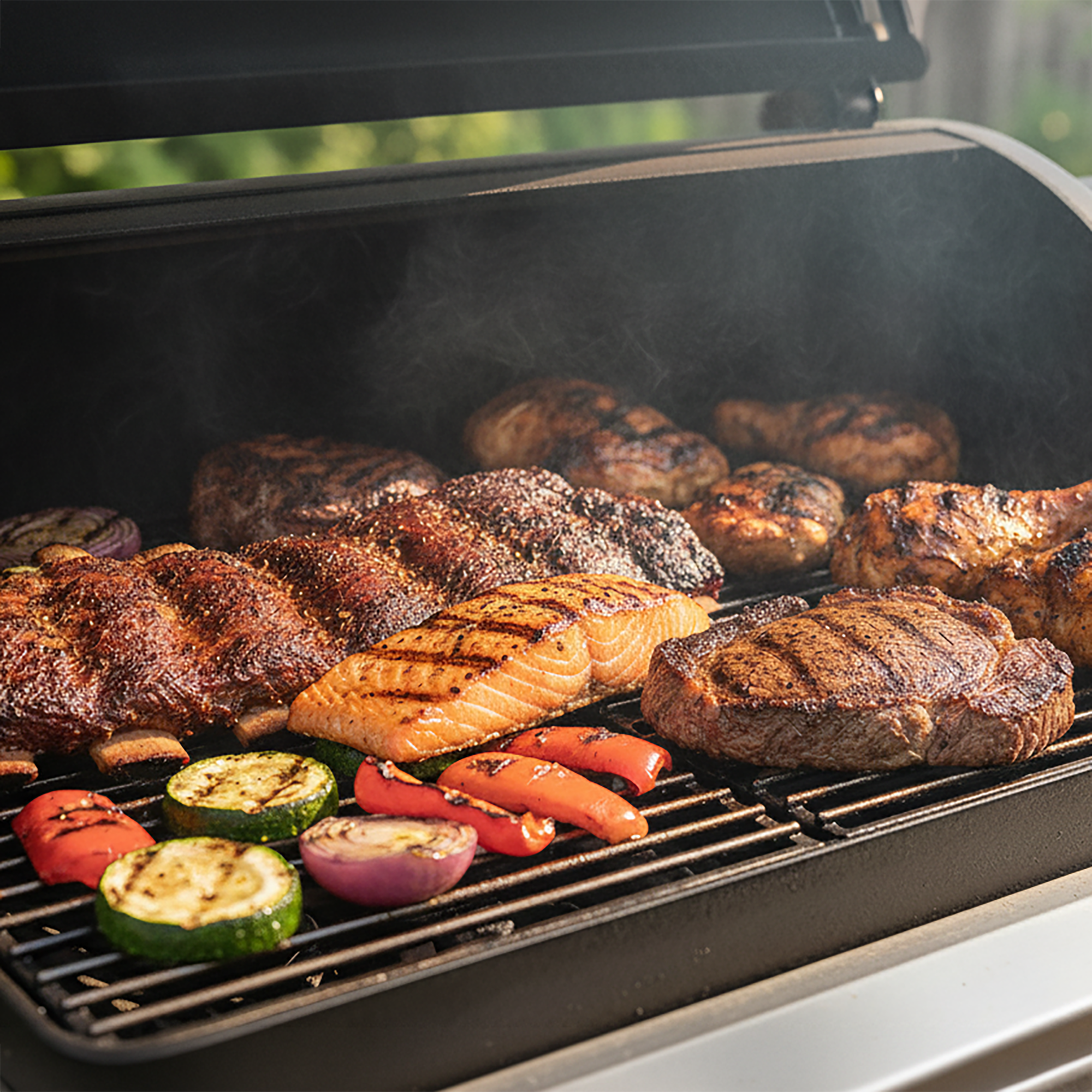 Variety Pack Wood Smoker Pellets - Sweet & Savory  - 4 x 2 lb Bags